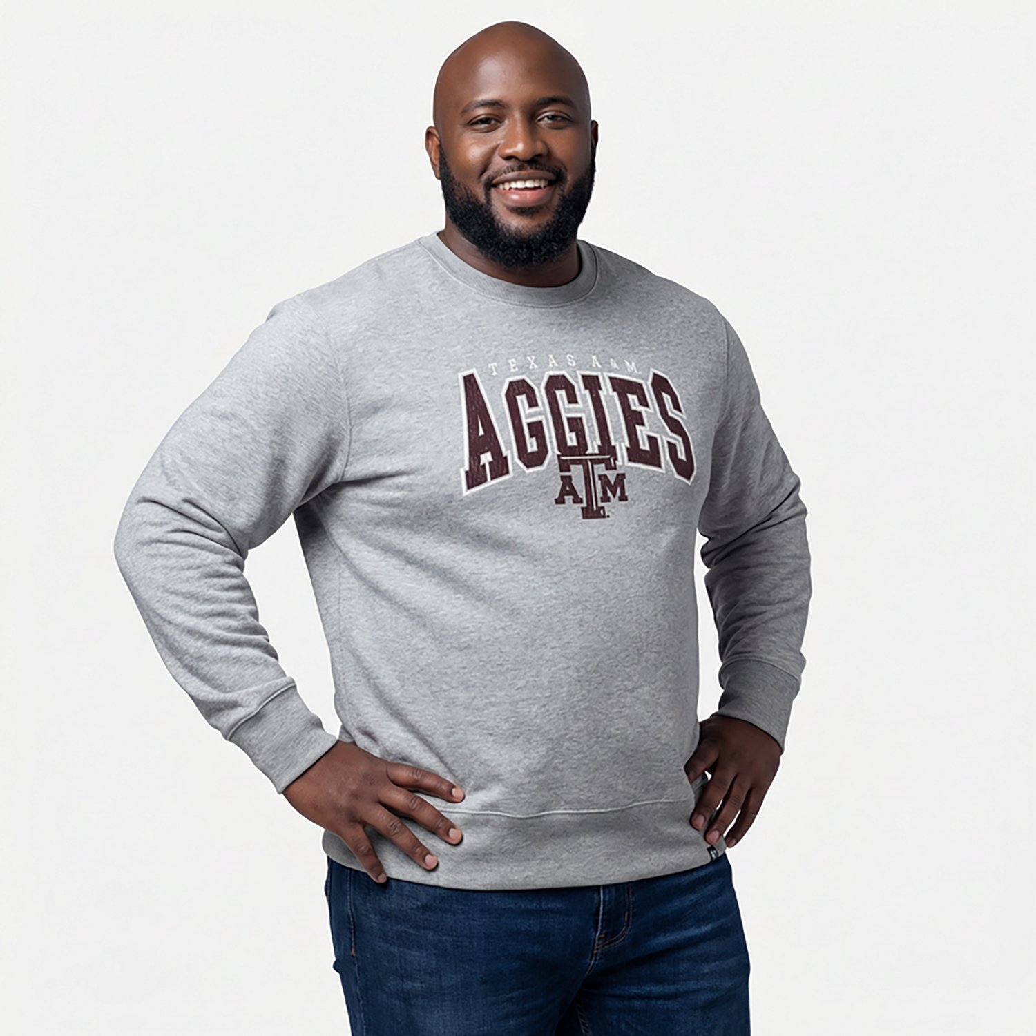 '47 Texas A&M University Varsity Block Headline Crew Sweatshirt - view number 2