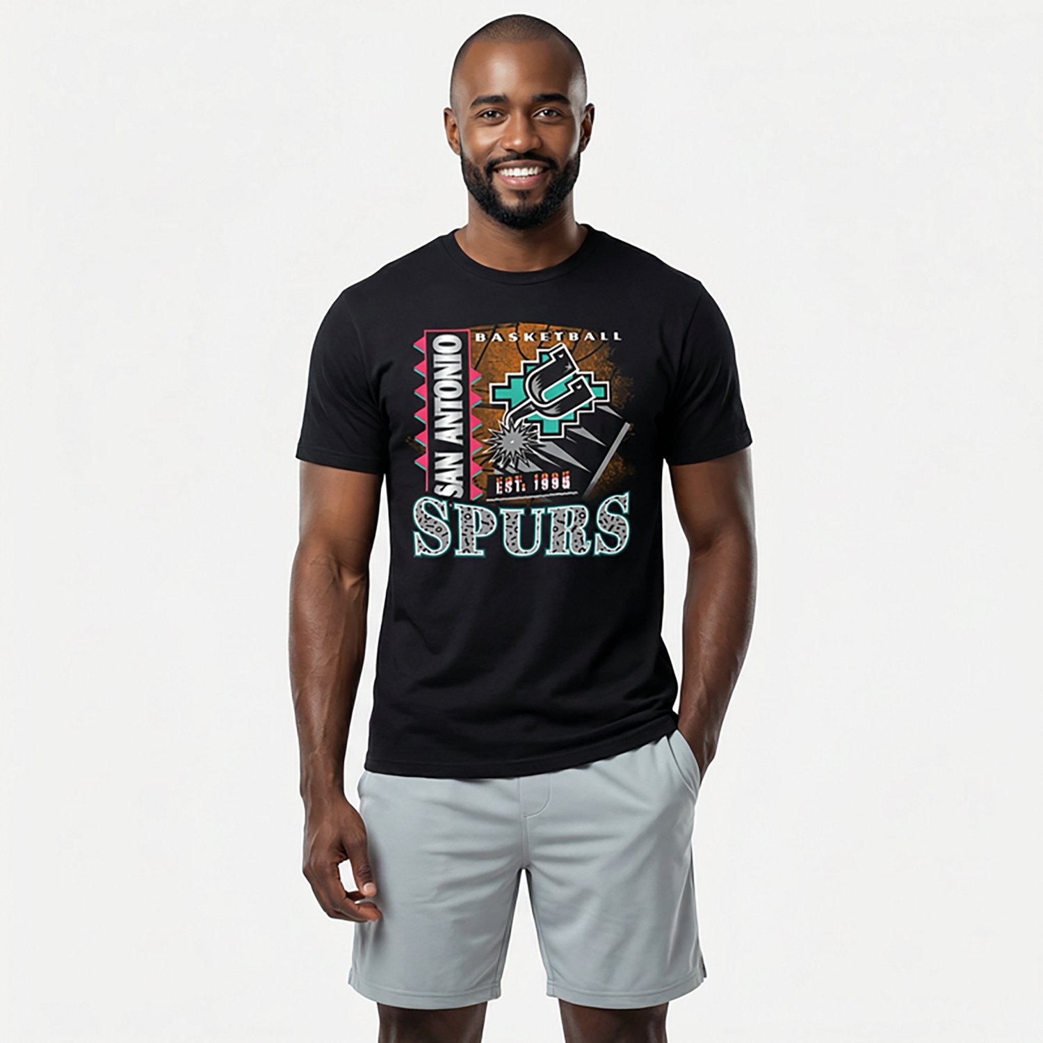 ‘47 San Antonio Spurs Men’s Hardwood Classics Regional Franklin T-shirt - view number 2