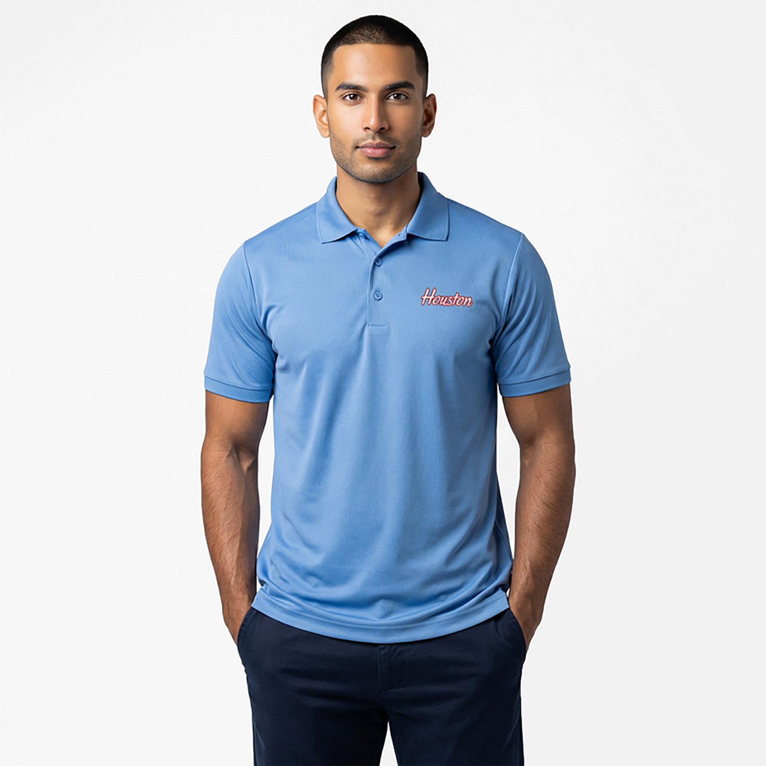 Antigua Men's Houston Texans School Script Legacy Pique Polo - view number 2