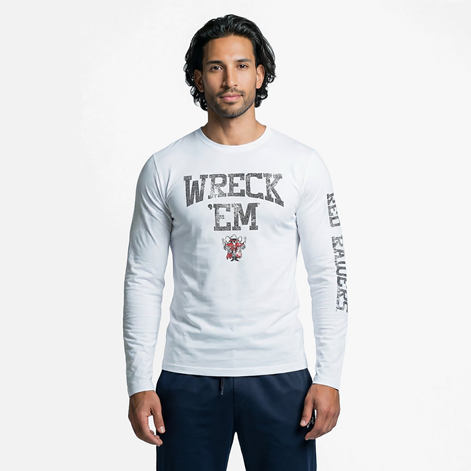 The Victory Men's Texas Tech University Wreck Em Arch Sleeve 2 Hit Long Sleeve Graphic T-shirt - view number 2