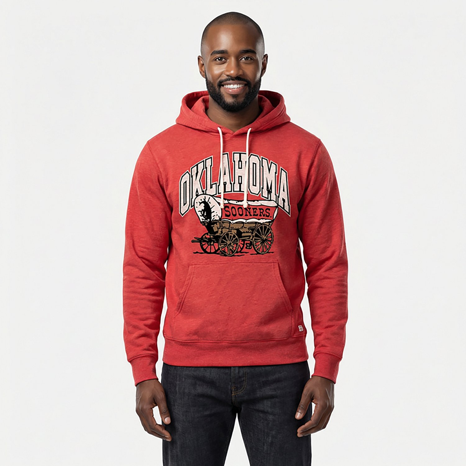 Homefield Men's Oklahoma Sooners Throwback Sooner Schooner Long Sleeve Hoodie - view number 2