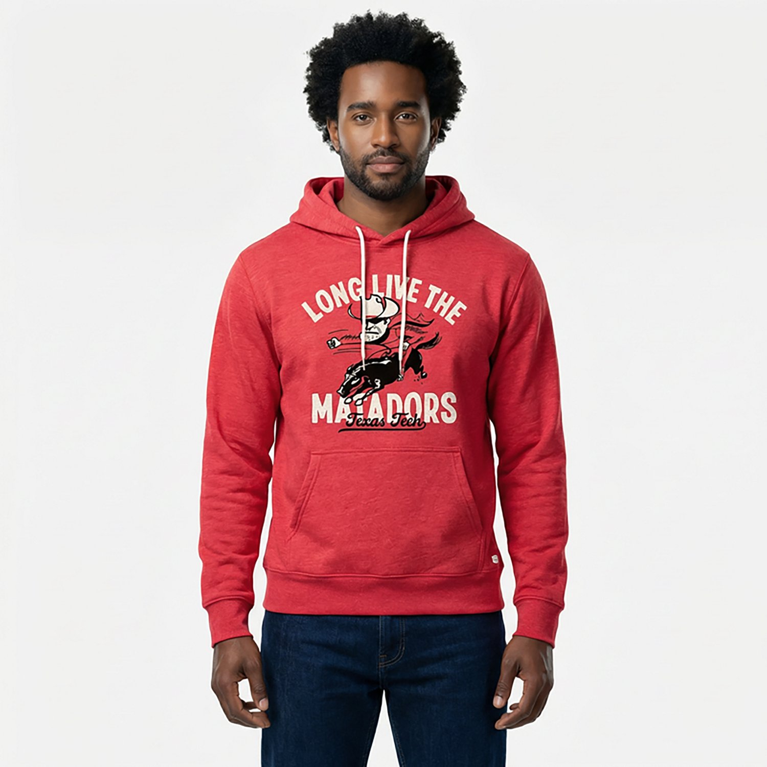 Homefield Men's Texas Tech Red Raiders Long Live the Matadors Retro Logo Long Sleeve Hoodie - view number 2