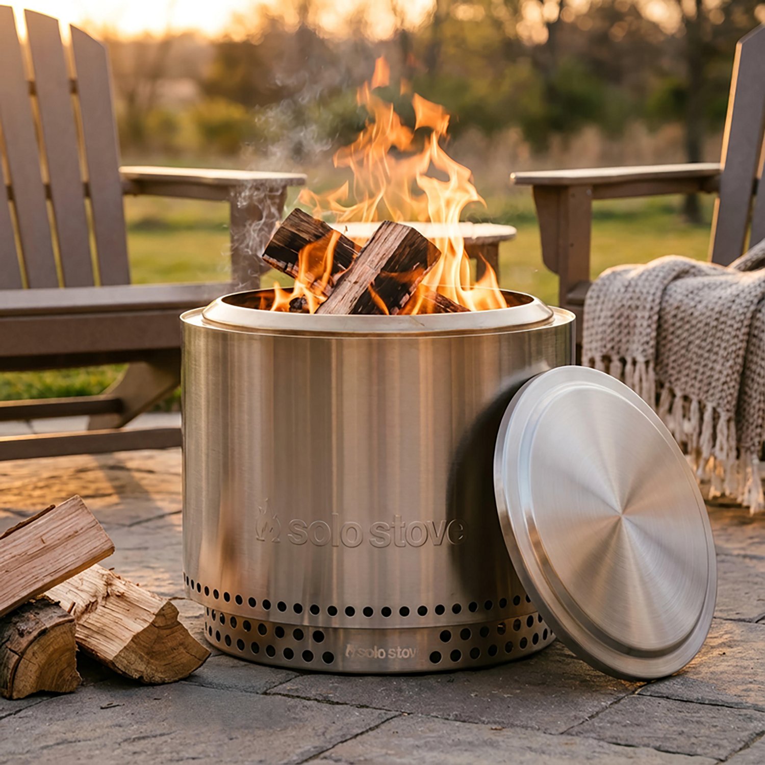 Solo Stove Bonfire 19.5 in. Stainless Steel Smokeless Fire Pit Essentials Bundle with Pellet Adapter - view number 2