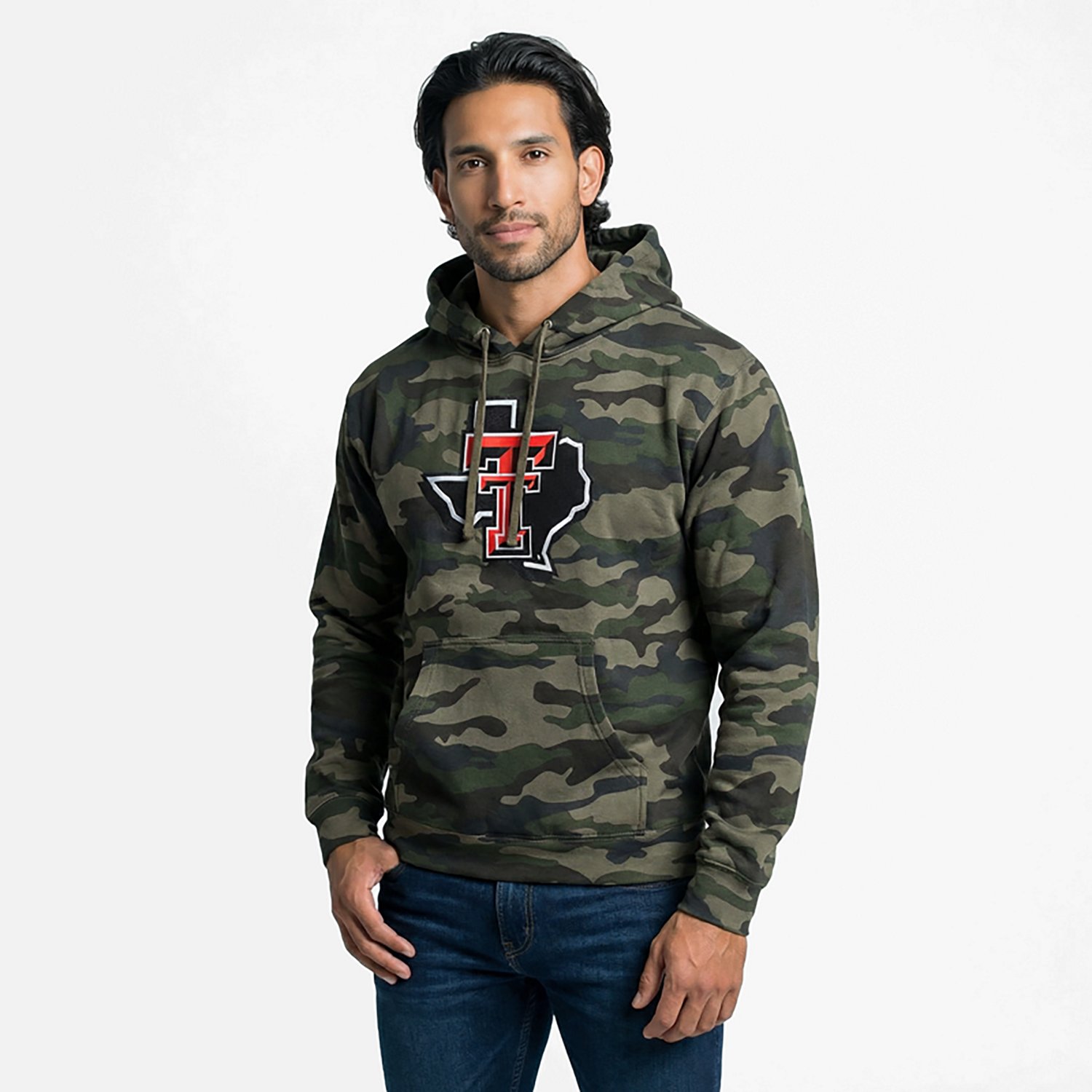 Something Inked Men's Texas Tech University Primary Logo Hoodie - view number 2