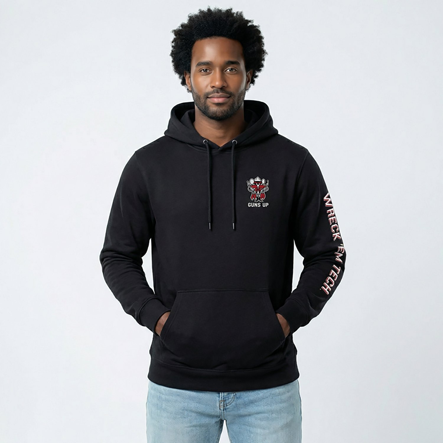 The Victory Men’s Texas Tech University Guns Up Wreck Em 3-Hit Hoodie - view number 2