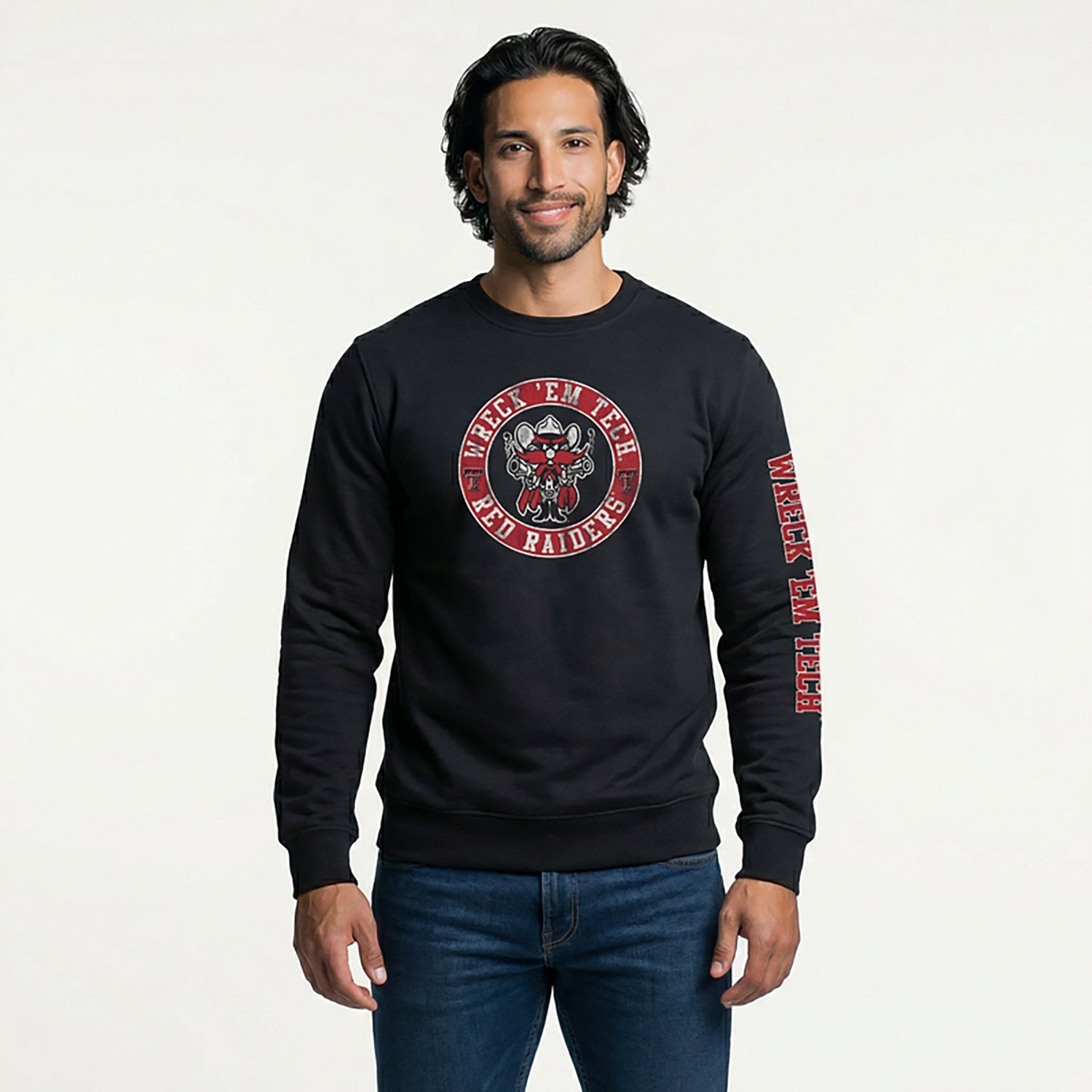 The Victory Men’s Texas Tech University Wreck Em 2-Hit Crew Sweatshirt - view number 2