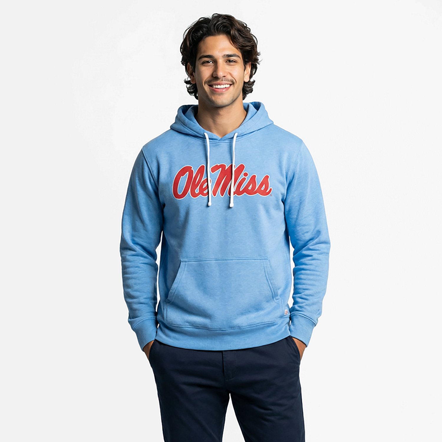 Homefield Men's Ole Miss Rebels Classic Script Long Sleeve Hoodie - view number 2