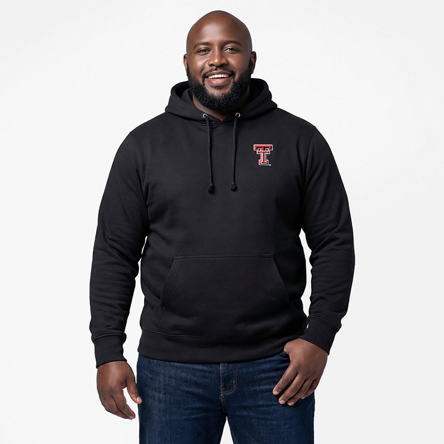'47 Men's Texas Tech Red Raiders Regional Backer Headline Long Sleeve Hoodie - view number 2