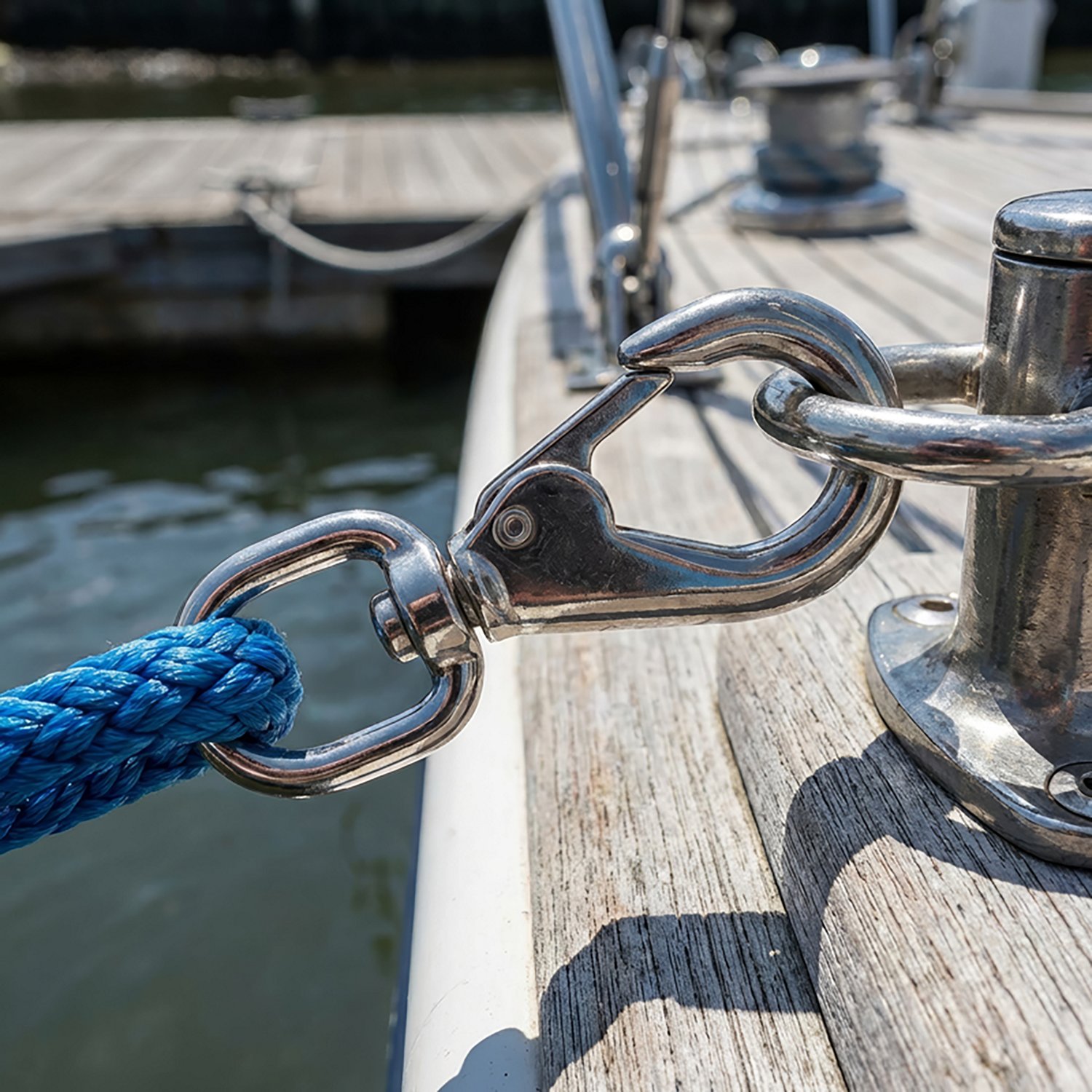 Marine Raider 3/8" Swivel Eye Snap Hook                                                                                          - view number 2