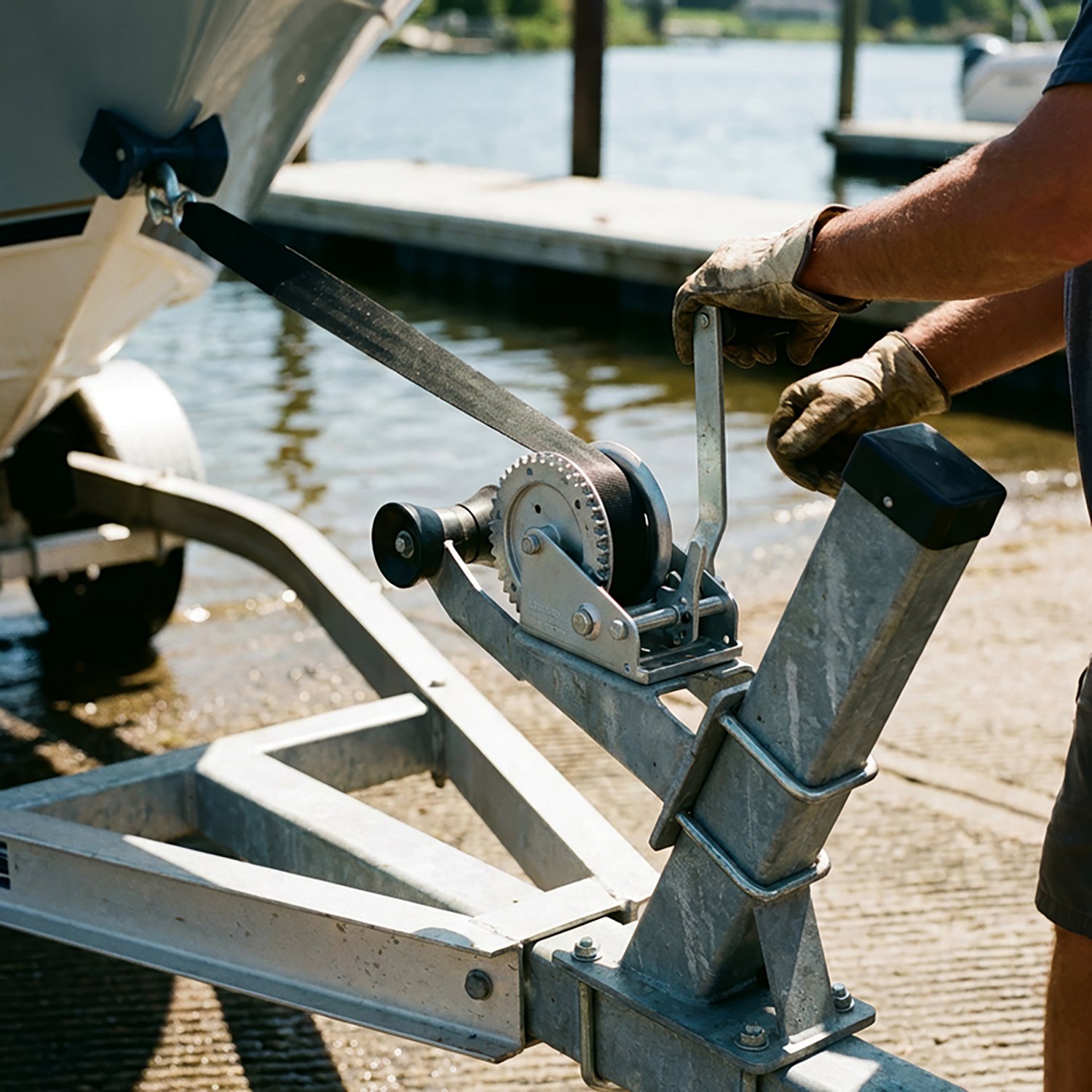 Marine Raider 1,000 lb. Trailer Winch - view number 2