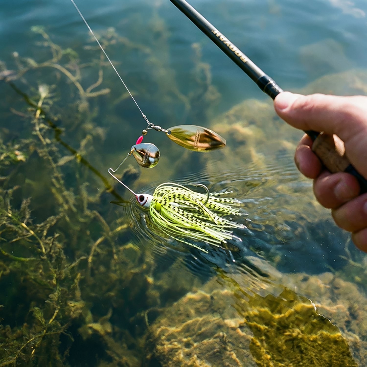 BOOYAH 1/4 Oz Tandem Blade Spinnerbait                                                                                           - view number 2