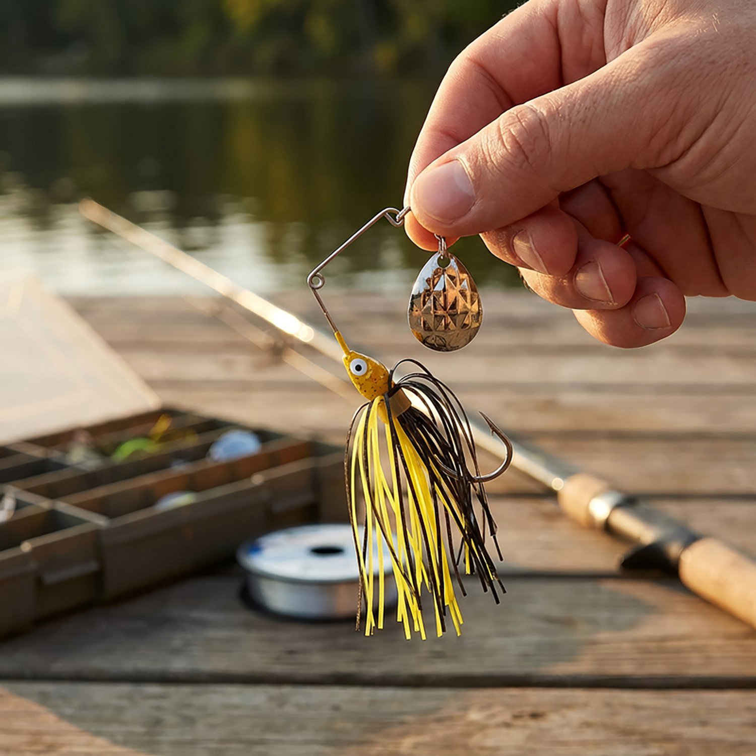 Strike King Mini-King® 1/8 oz Single Colorado Blade Spinnerbait - view number 2