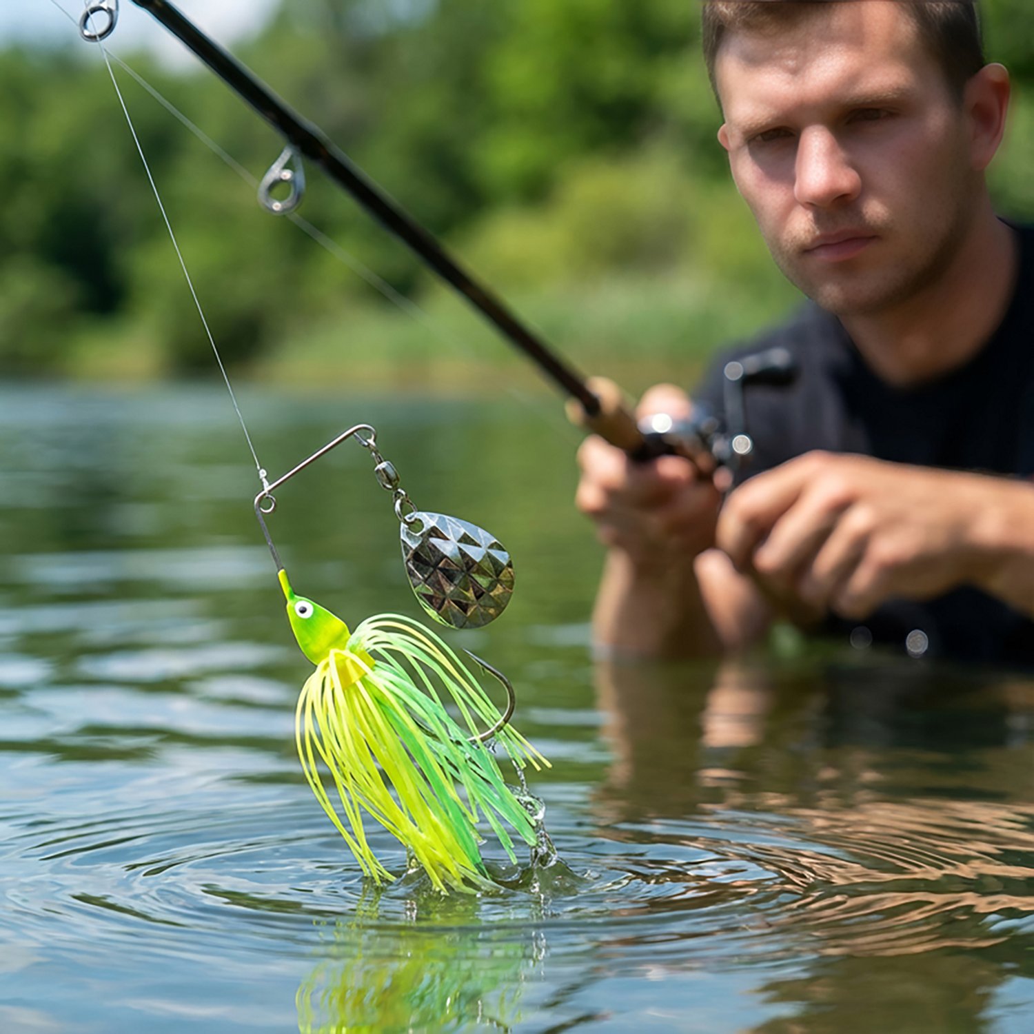 Strike King Mini-King® 1/8 oz Single Colorado Blade Spinnerbait - view number 2