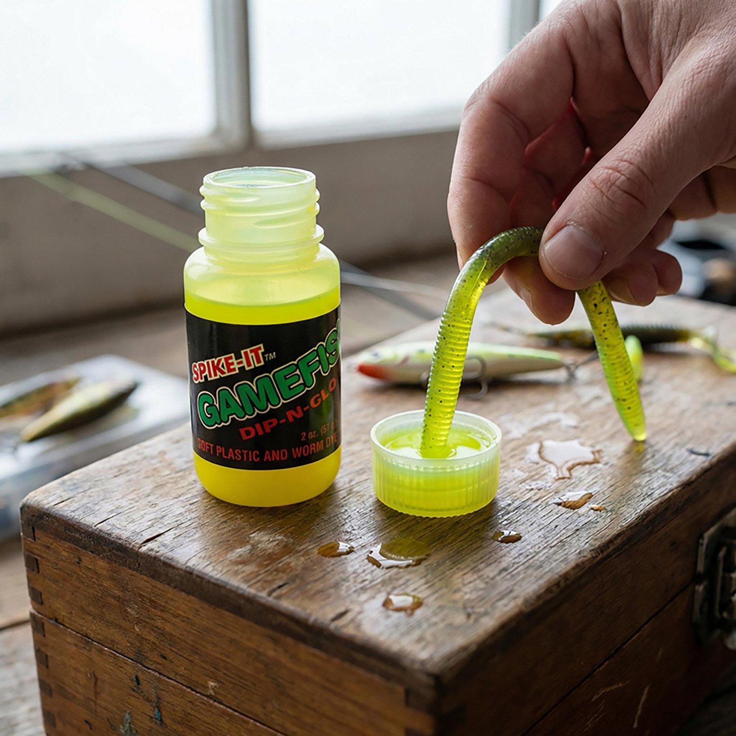 Spike-It Dip-N-Glo 2 oz. Gamefish-Scented Worm Dye                                                                               - view number 2
