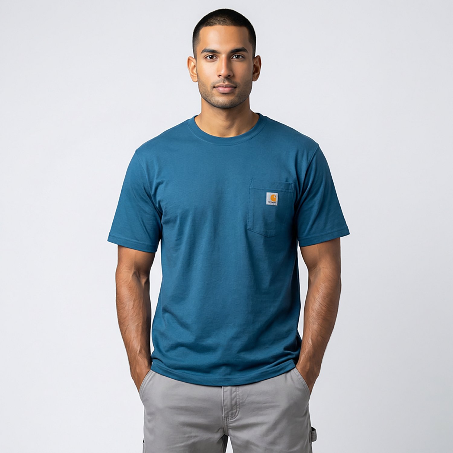 Carhartt Men's K87 Short Sleeve Workwear Pocket T-shirt                                                                          - view number 2