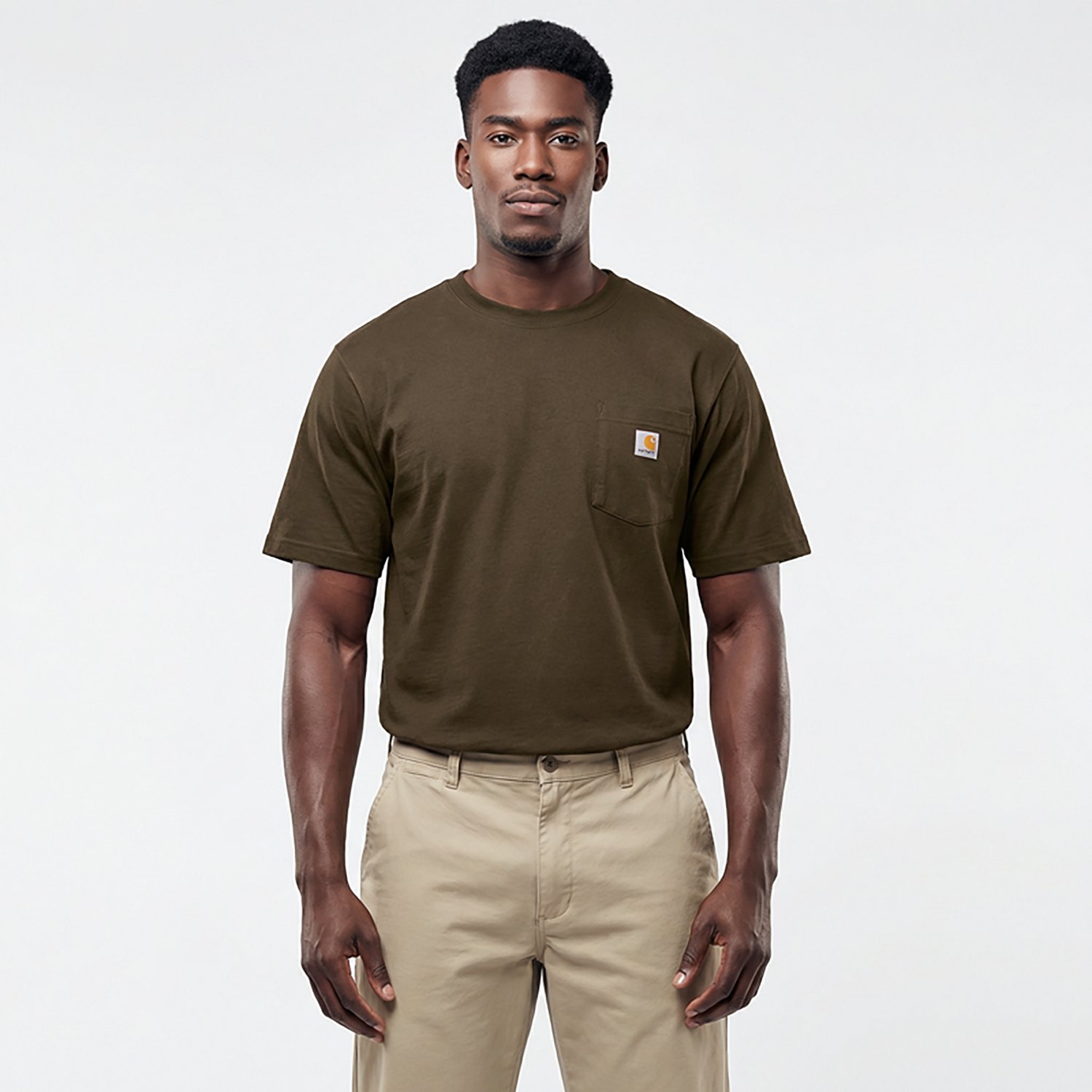 Carhartt Men's K87 Short Sleeve Workwear Pocket T-shirt                                                                          - view number 2