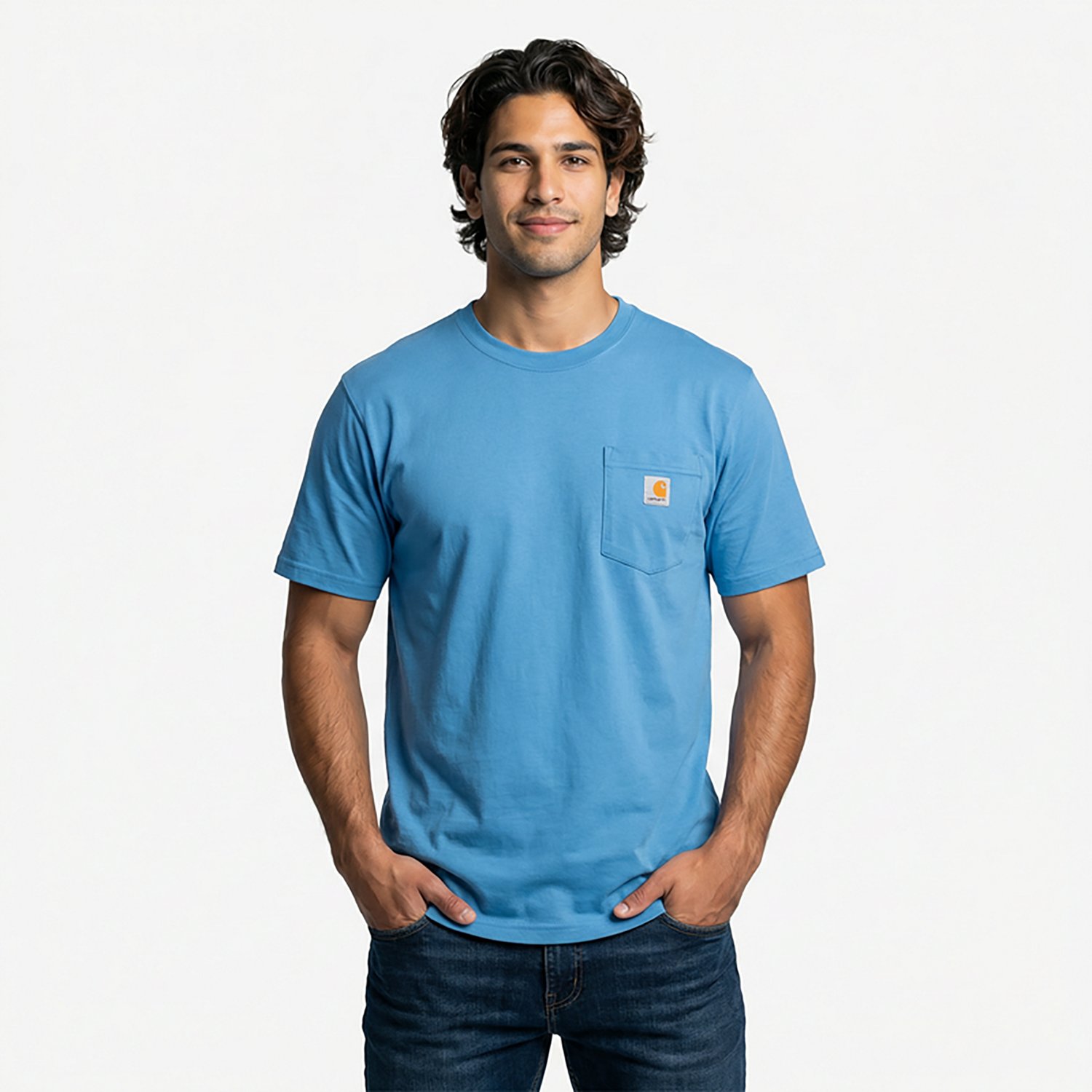 Carhartt Men's K87 Short Sleeve Workwear Pocket T-shirt                                                                          - view number 2