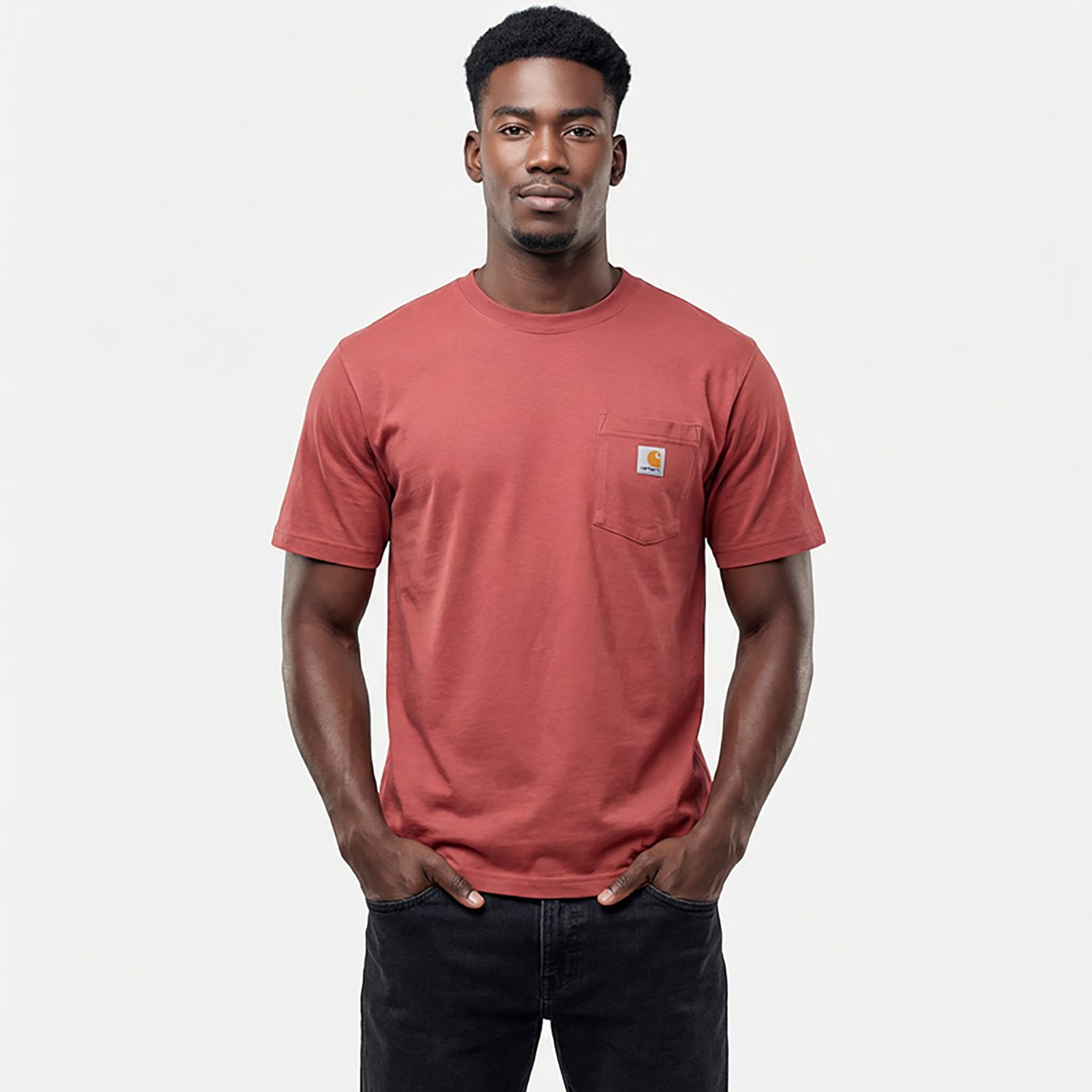 Carhartt Men's K87 Short Sleeve Workwear Pocket T-shirt                                                                          - view number 2