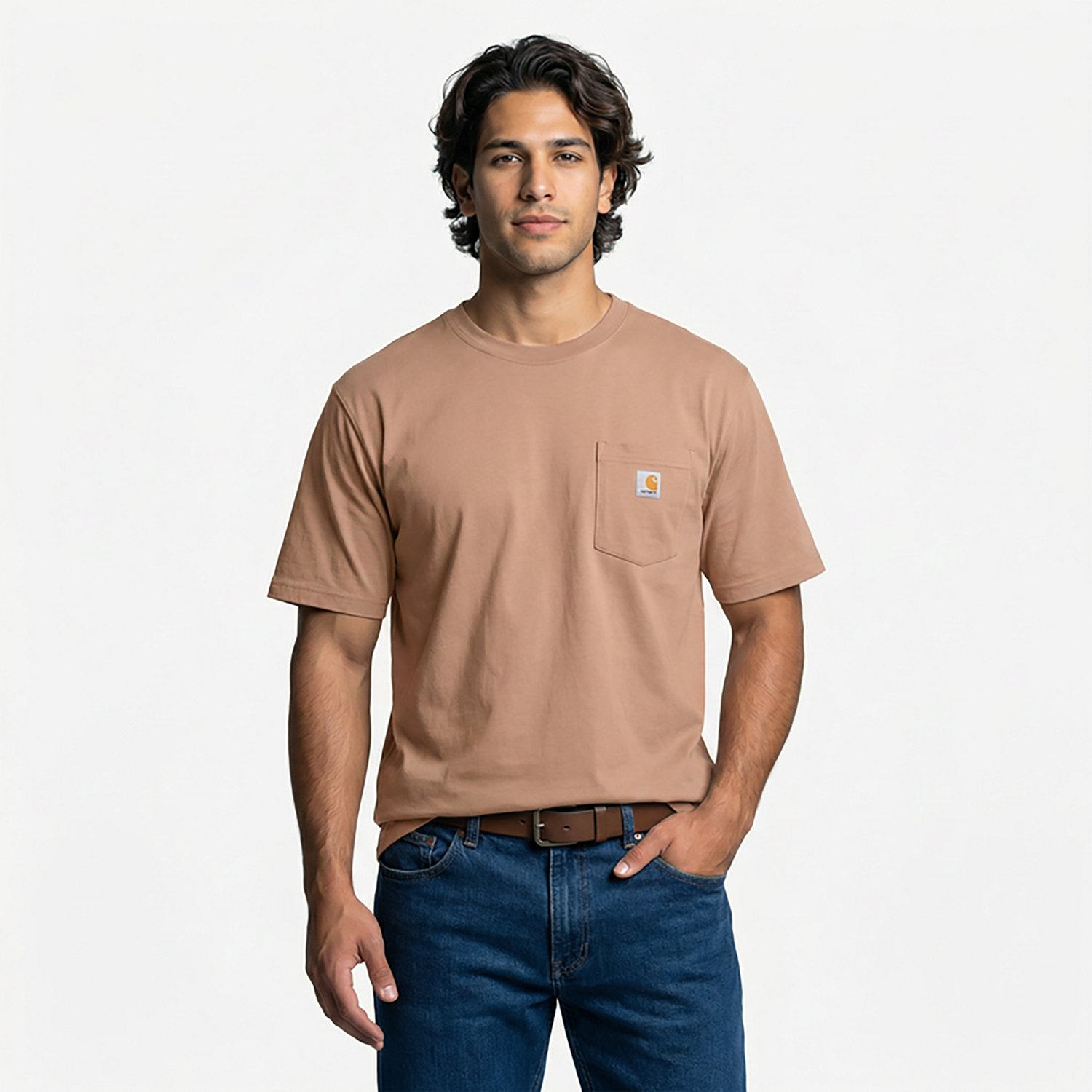 Carhartt Men's K87 Short Sleeve Workwear Pocket T-shirt                                                                          - view number 2