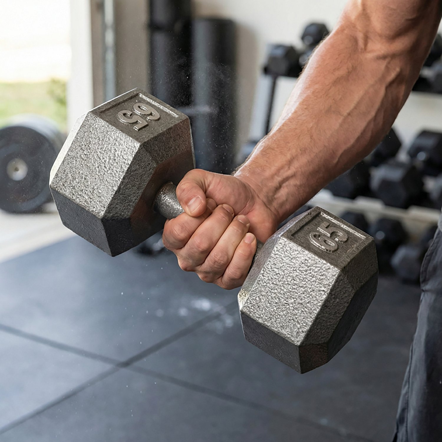 CAP Barbell 65 lb. Solid Hex Dumbbell - Single - view number 4