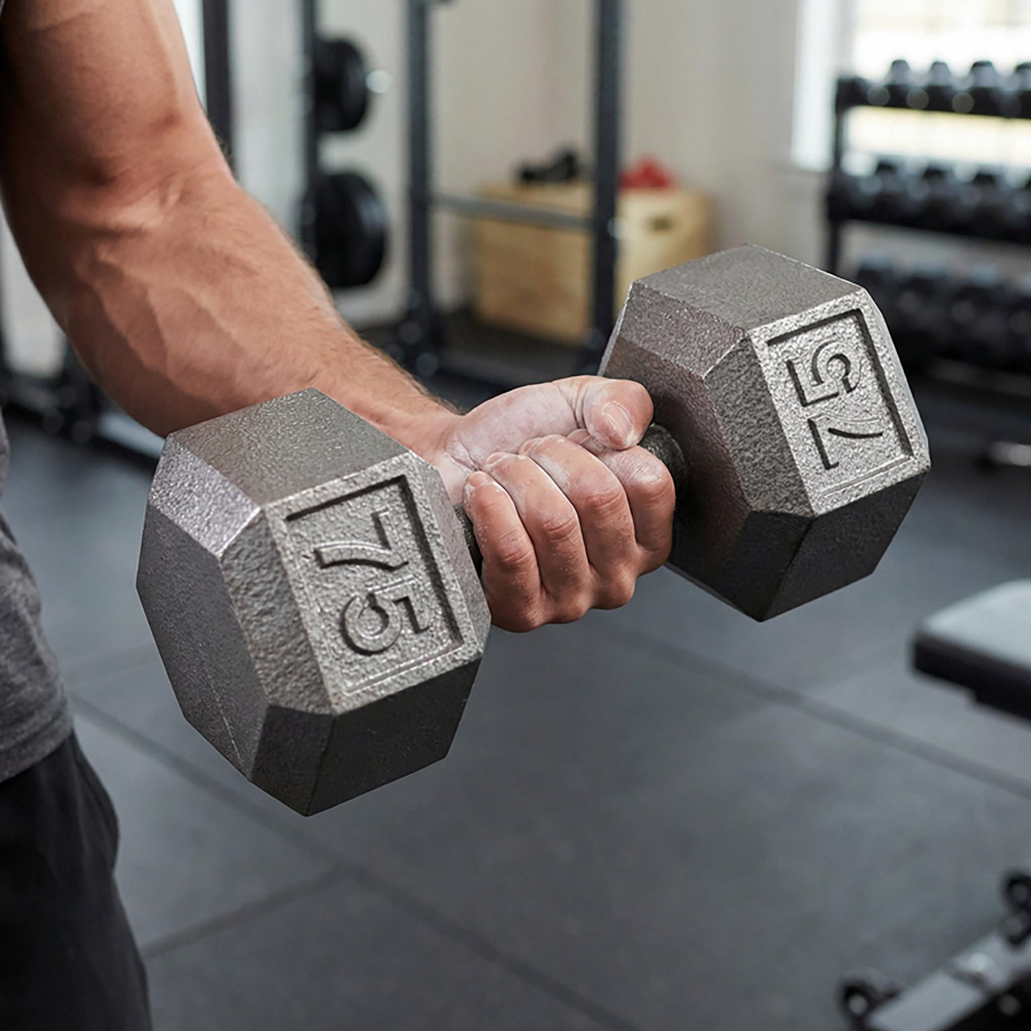 CAP Barbell 75 Lb. Solid Hex Dumbbell – Single - view number 3