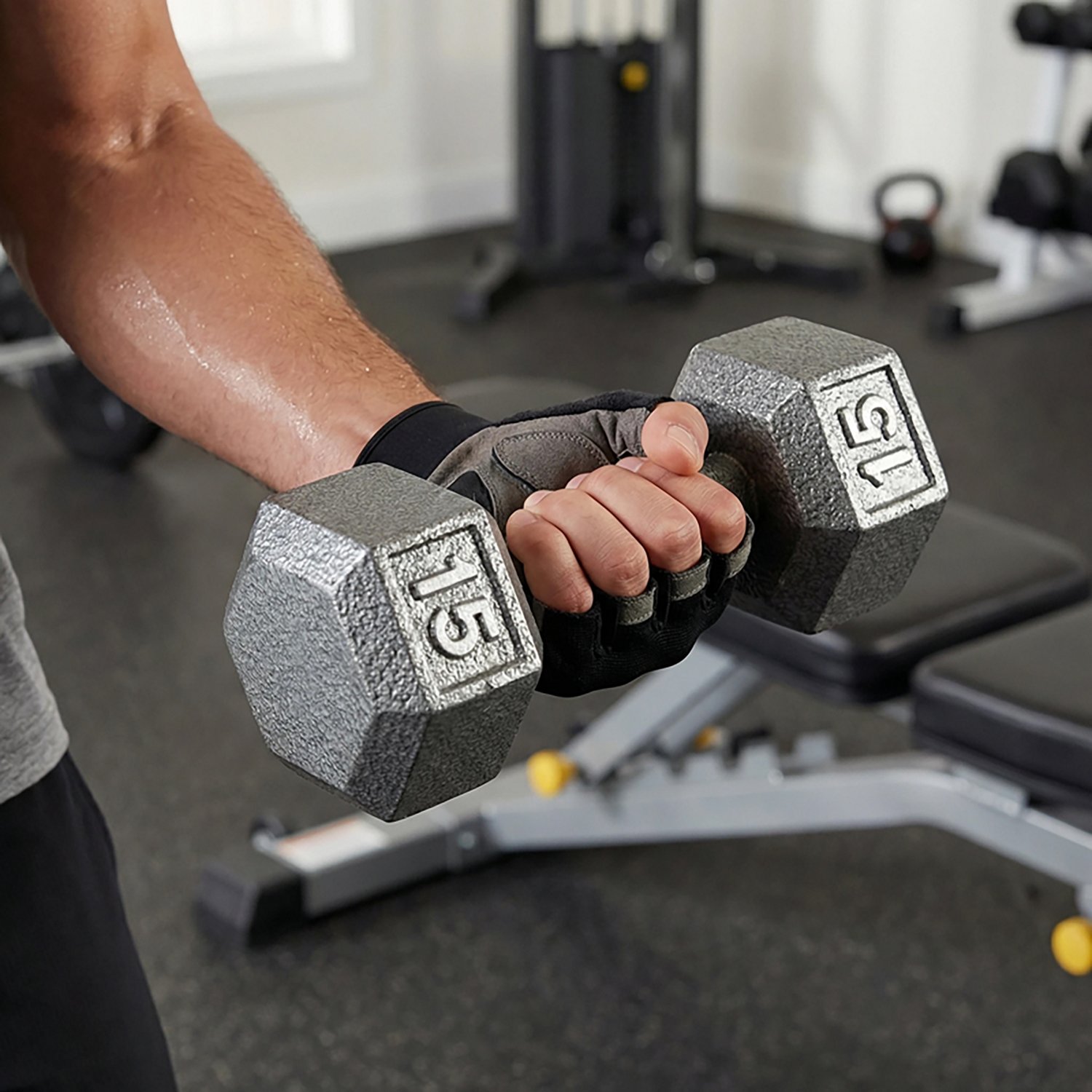 CAP Barbell 15 lb. Solid Hex Dumbbell - Single - view number 5
