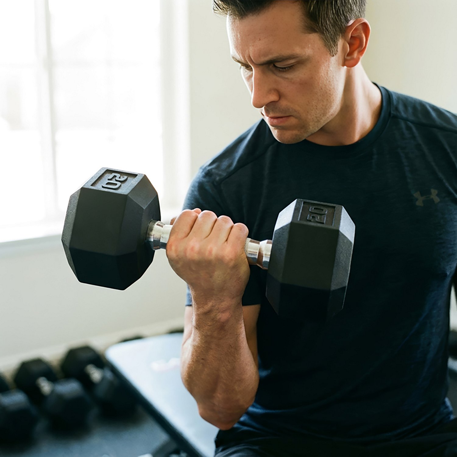 CAP Barbell 20 lb. Coated Hex Dumbbell - Single - view number 7