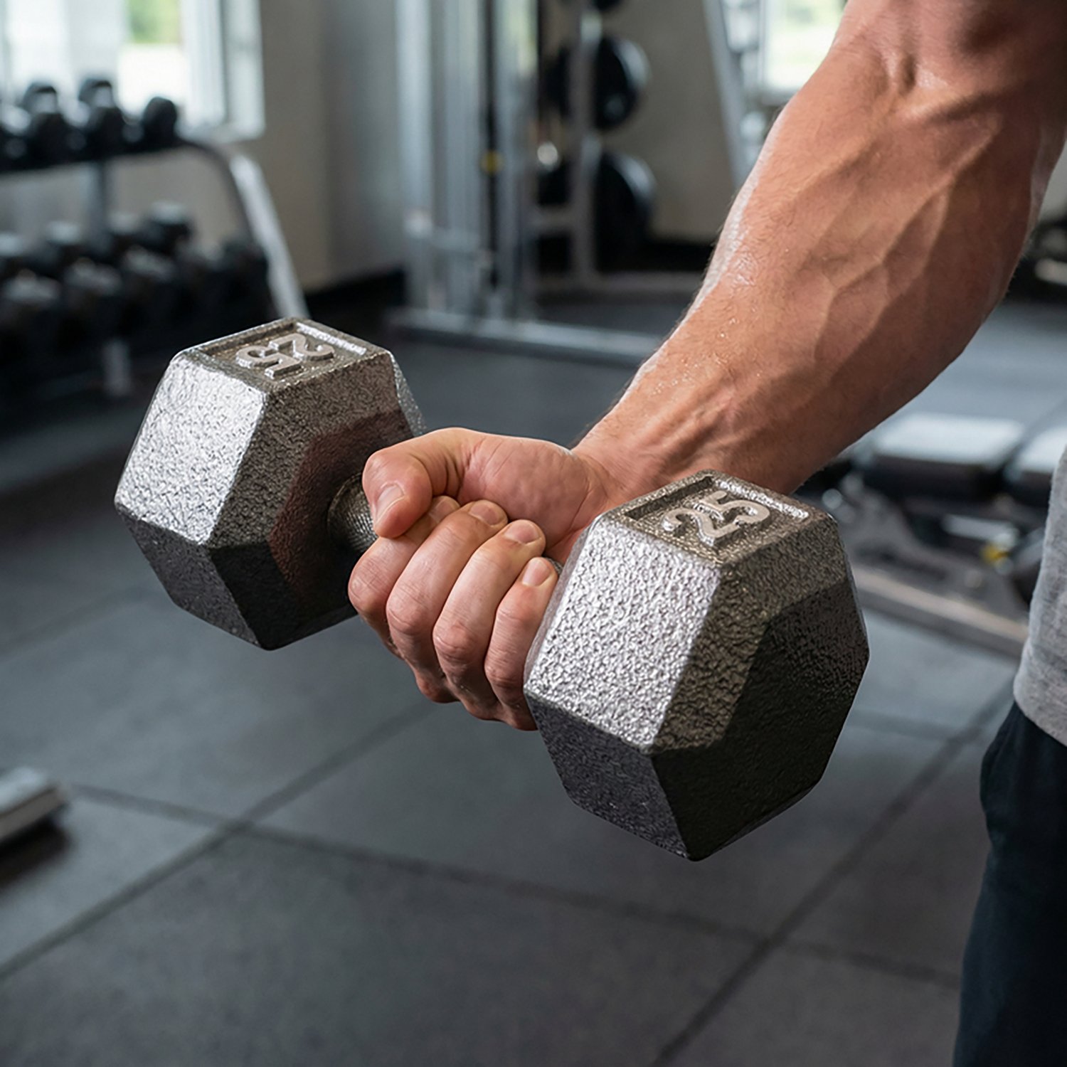 CAP Barbell 25 Lb. Solid Hex Dumbbell – Single - view number 5