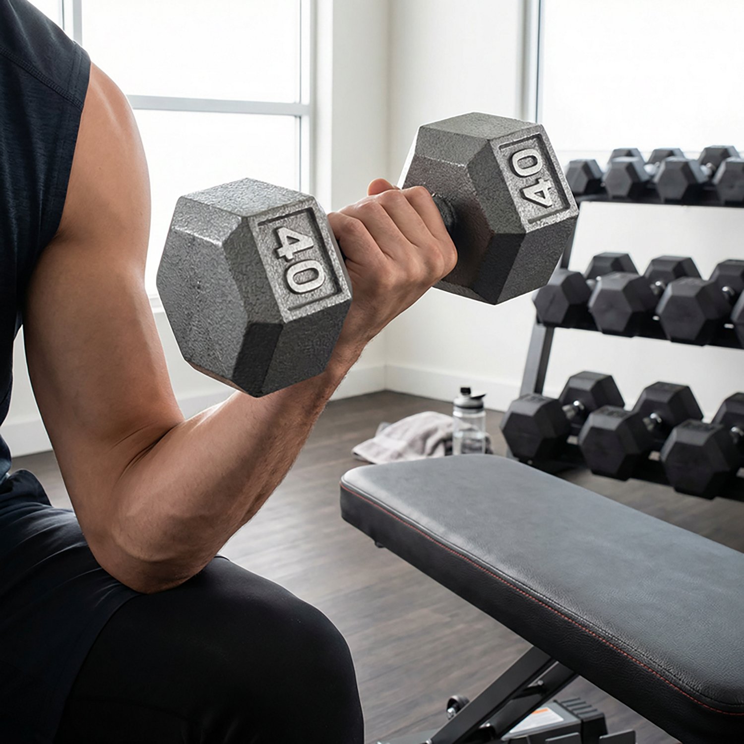 CAP Barbell 40 lb. Solid Hex Dumbbell - Single - view number 5