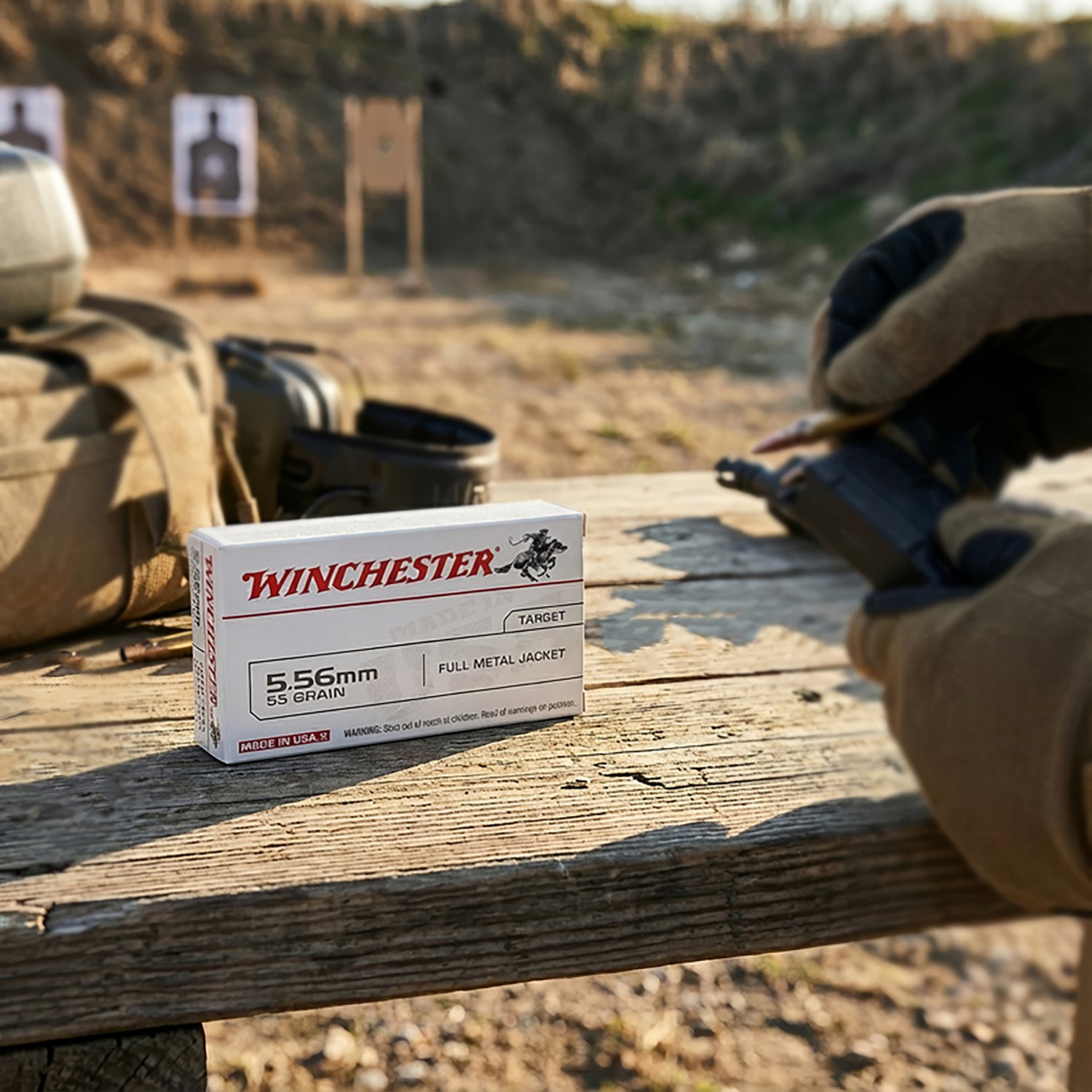 Winchester USA Full Metal Jacket 5.56 x 45 mm 55-Grain Rifle Ammunition - 20-Rounds - view number 3