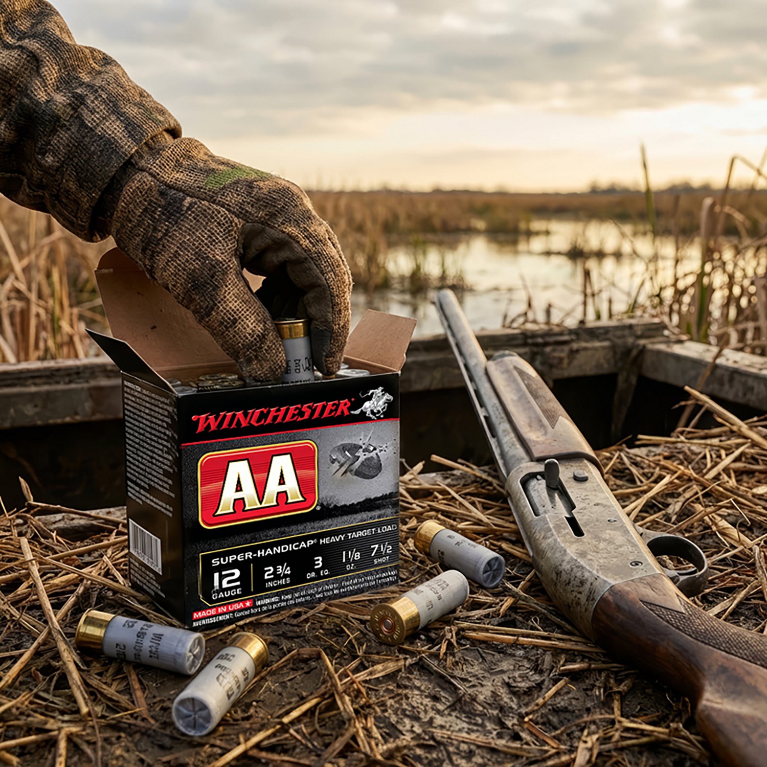 Winchester AA Super-Handicap Target Load 12 Gauge Shotshells - 25