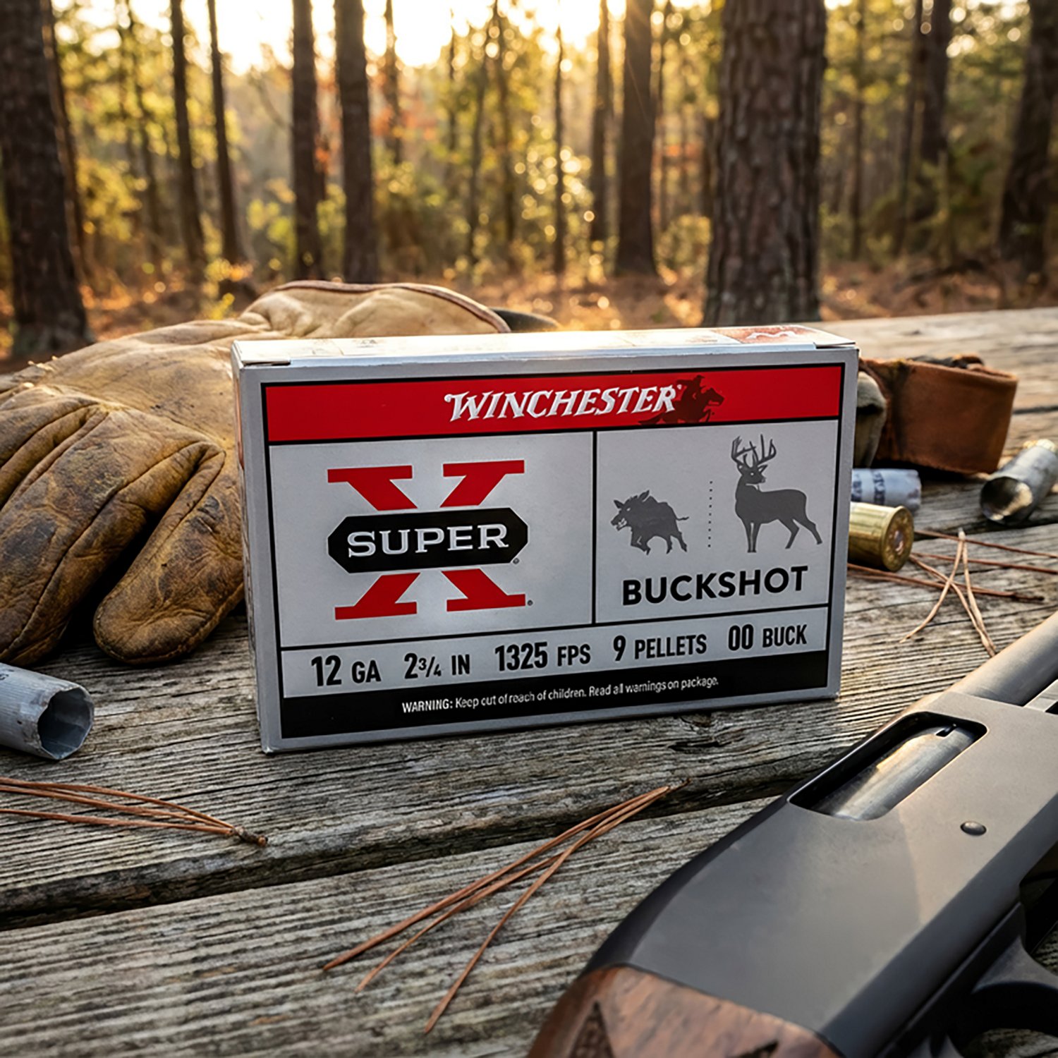 Winchester Super-X Buckshot Load 12 Gauge Shotshells - 5 Rounds - view number 4