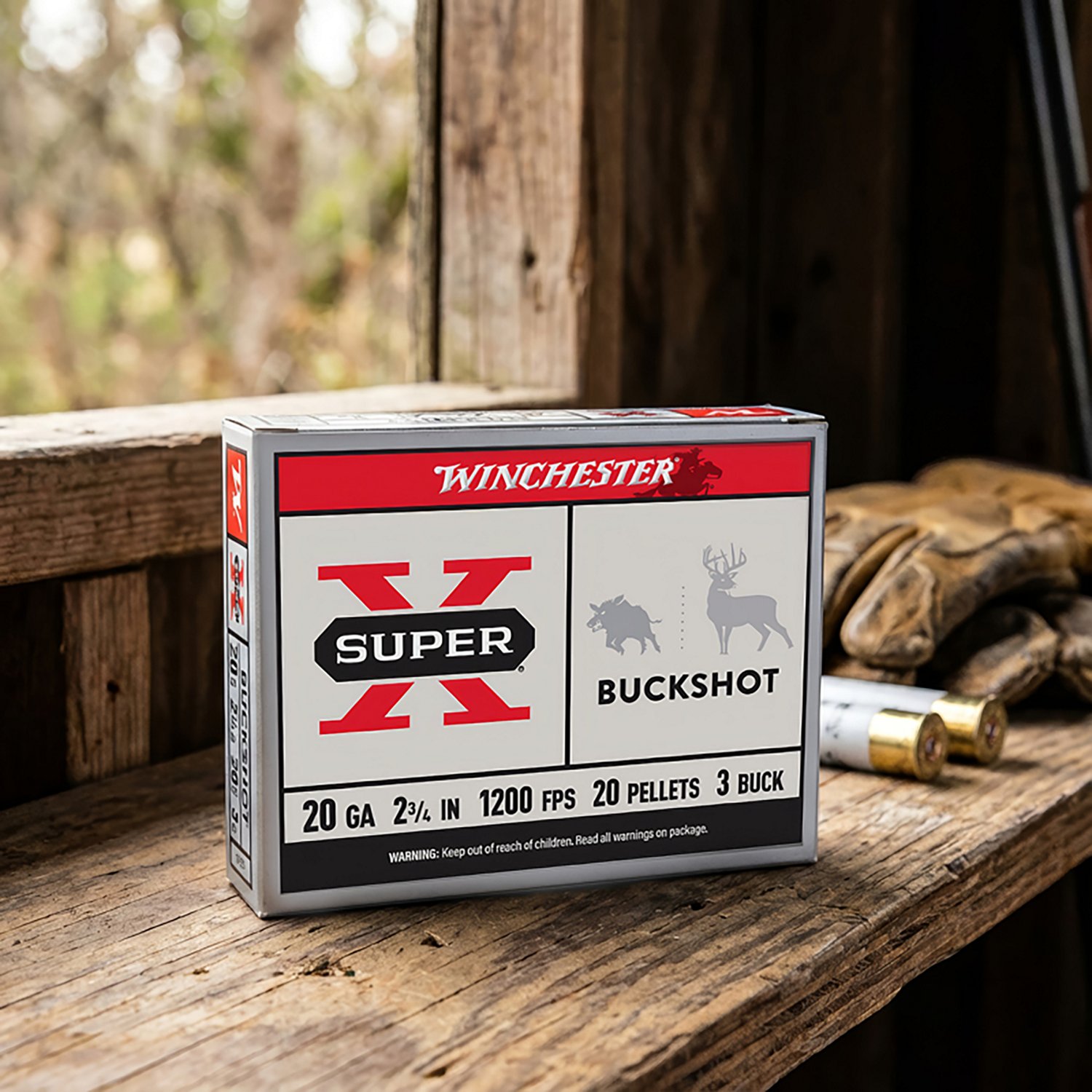 Winchester Super-X 20 Gauge Buckshot Load Shotshells - 5 Rounds - view number 2