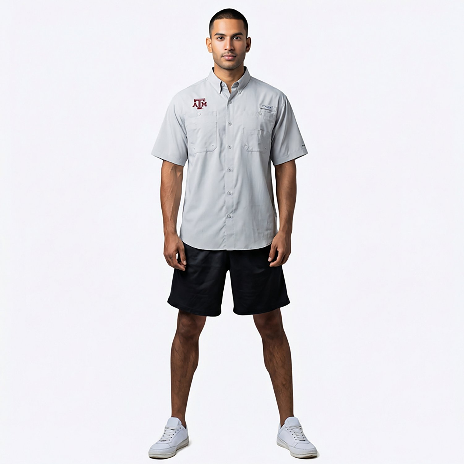 Columbia Sportswear Men's Collegiate Short Sleeve Tamiami Shirt - view number 6