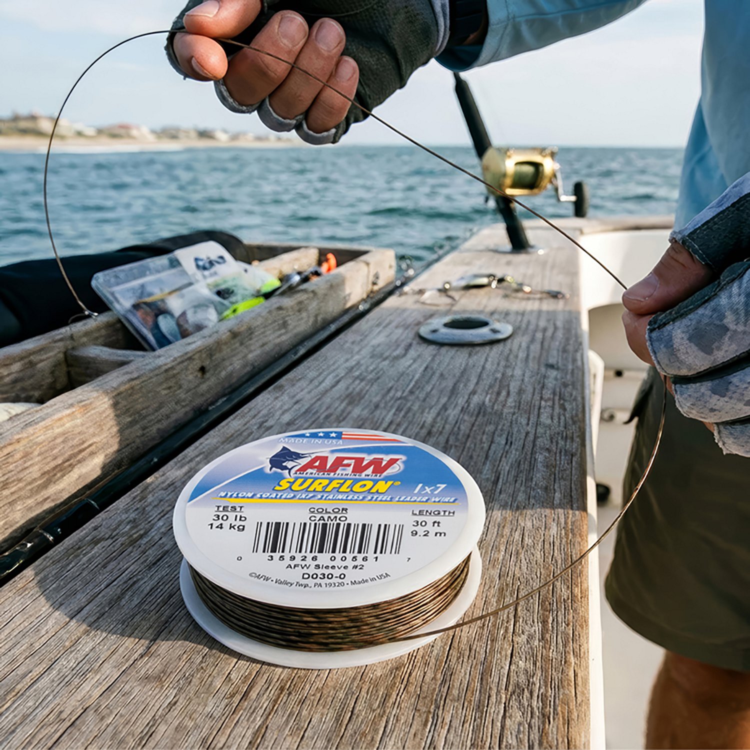 American Fishing Wire Surflon 30 lbs - 30 ft Leader Wire                                                                         - view number 2