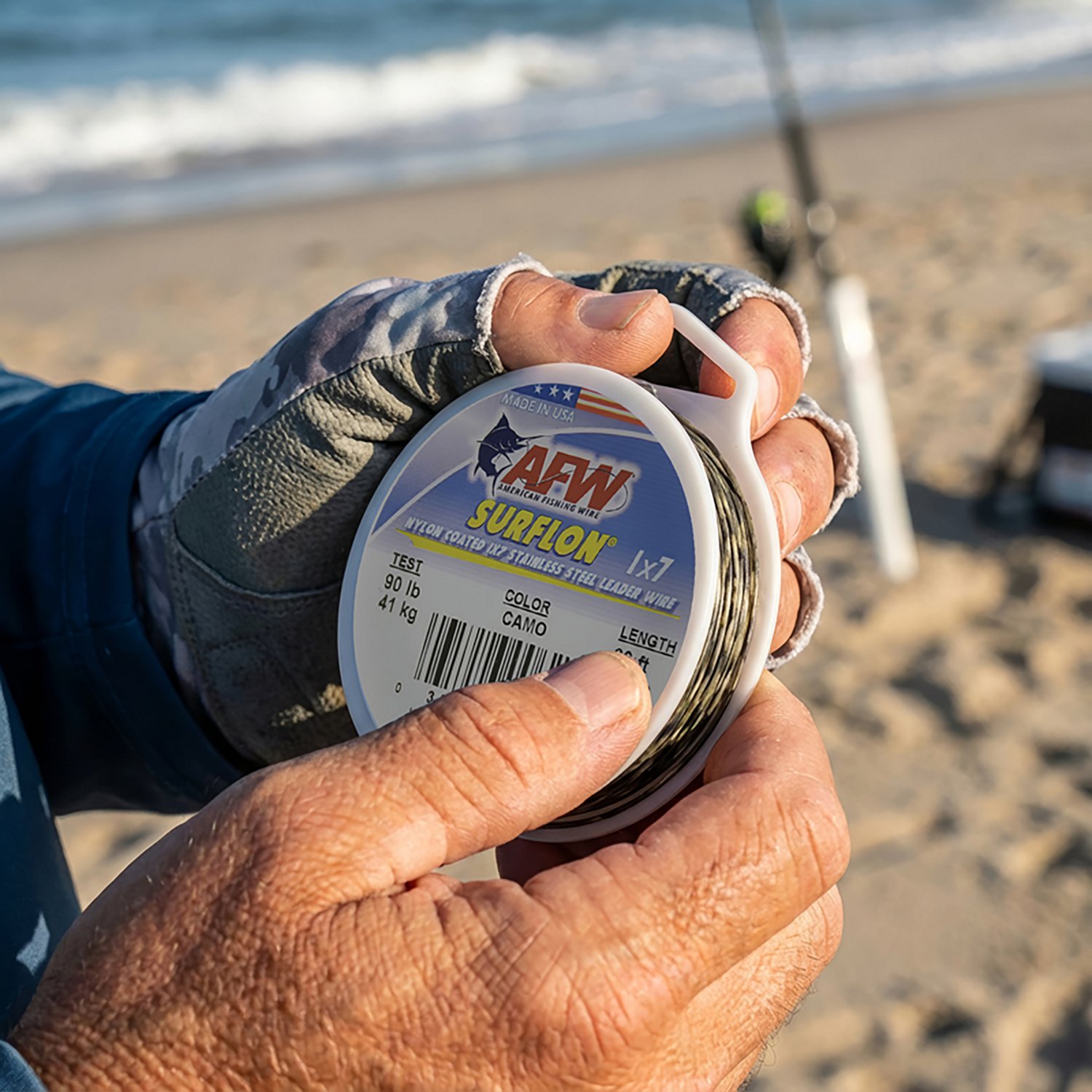 American Fishing Wire Surflon 90 lbs - 30 ft Leader Wire - view number 2