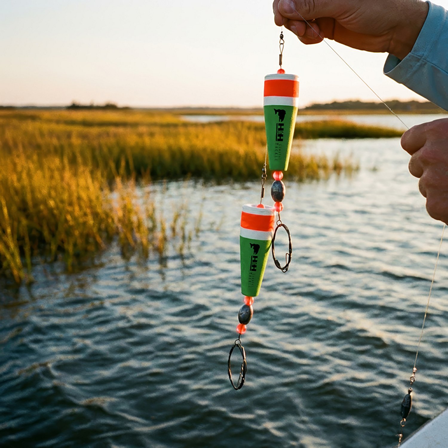 H&H Lure 3 in Wire Coastal Popping Rigs 2-Pack - view number 2
