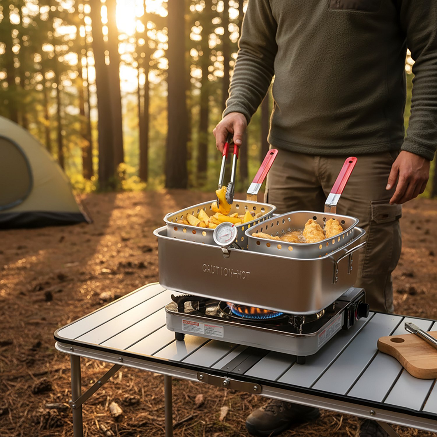 Outdoor Gourmet 15 qt. Pan with Dual Baskets - view number 5