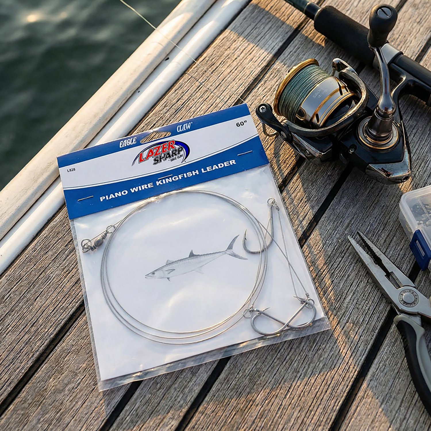 Eagle Claw 60 in 3-Hook Piano Wire Kingfish Leader Rig