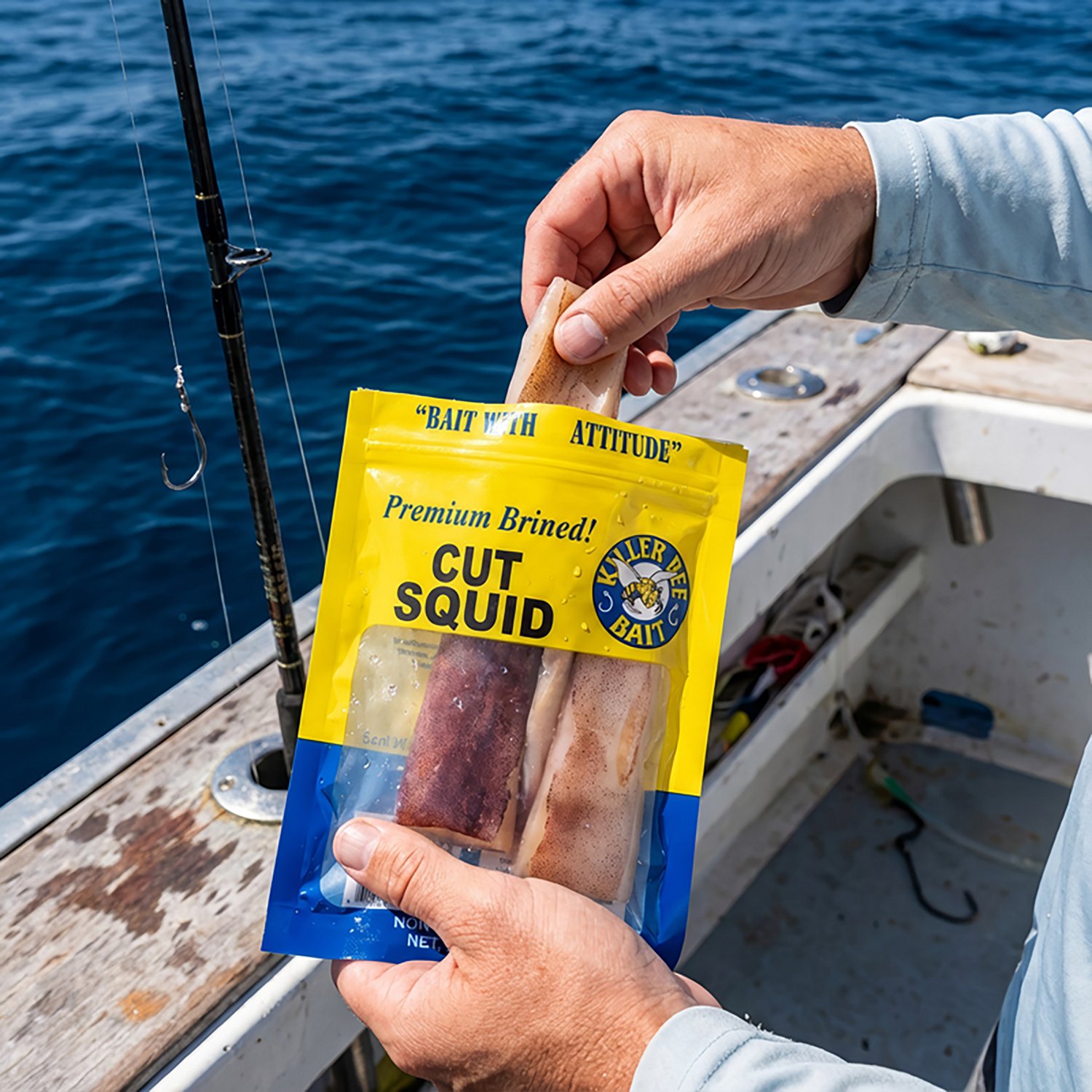 KILLER BEE BAIT 4 oz. Brined Cut Squid - view number 2