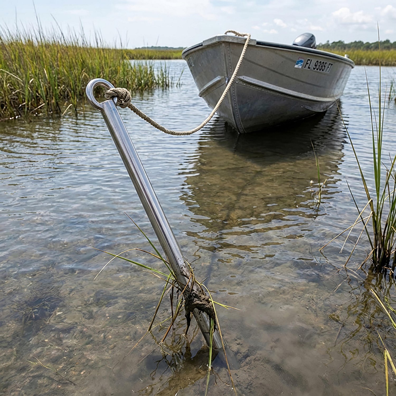 O&H 5 ft. Stainless Steel Marsh Anchor - view number 2