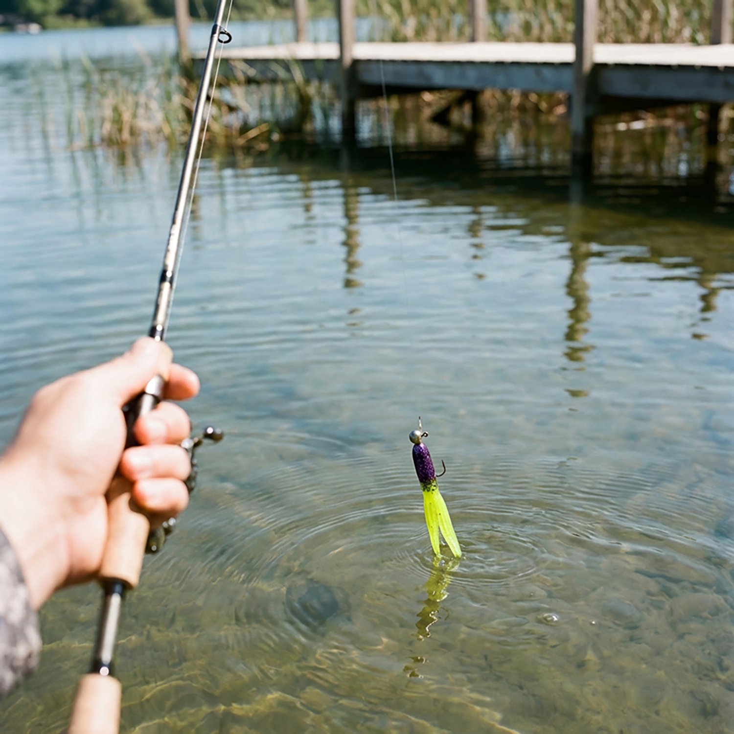 Big Bite Baits 1-1/2" 3-Color Glitter Head Panfish Tubes 10-Pack - view number 2