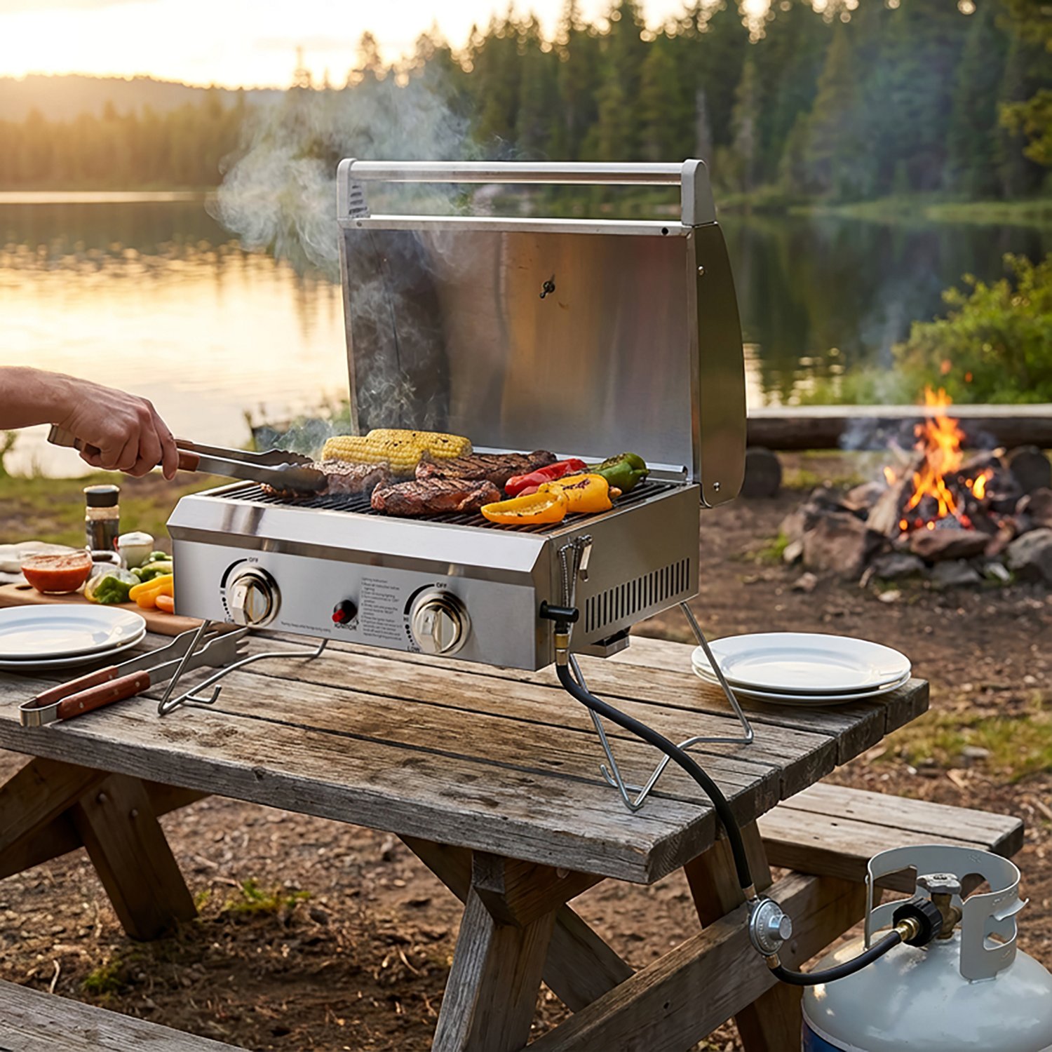 Outdoor Gourmet 2-Burner Gas Portable Grill - view number 2