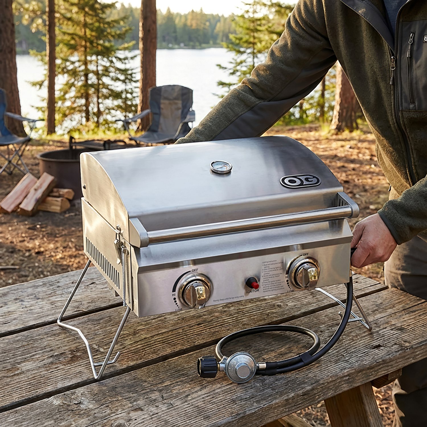 Outdoor Gourmet 2-Burner Gas Portable Grill - view number 3