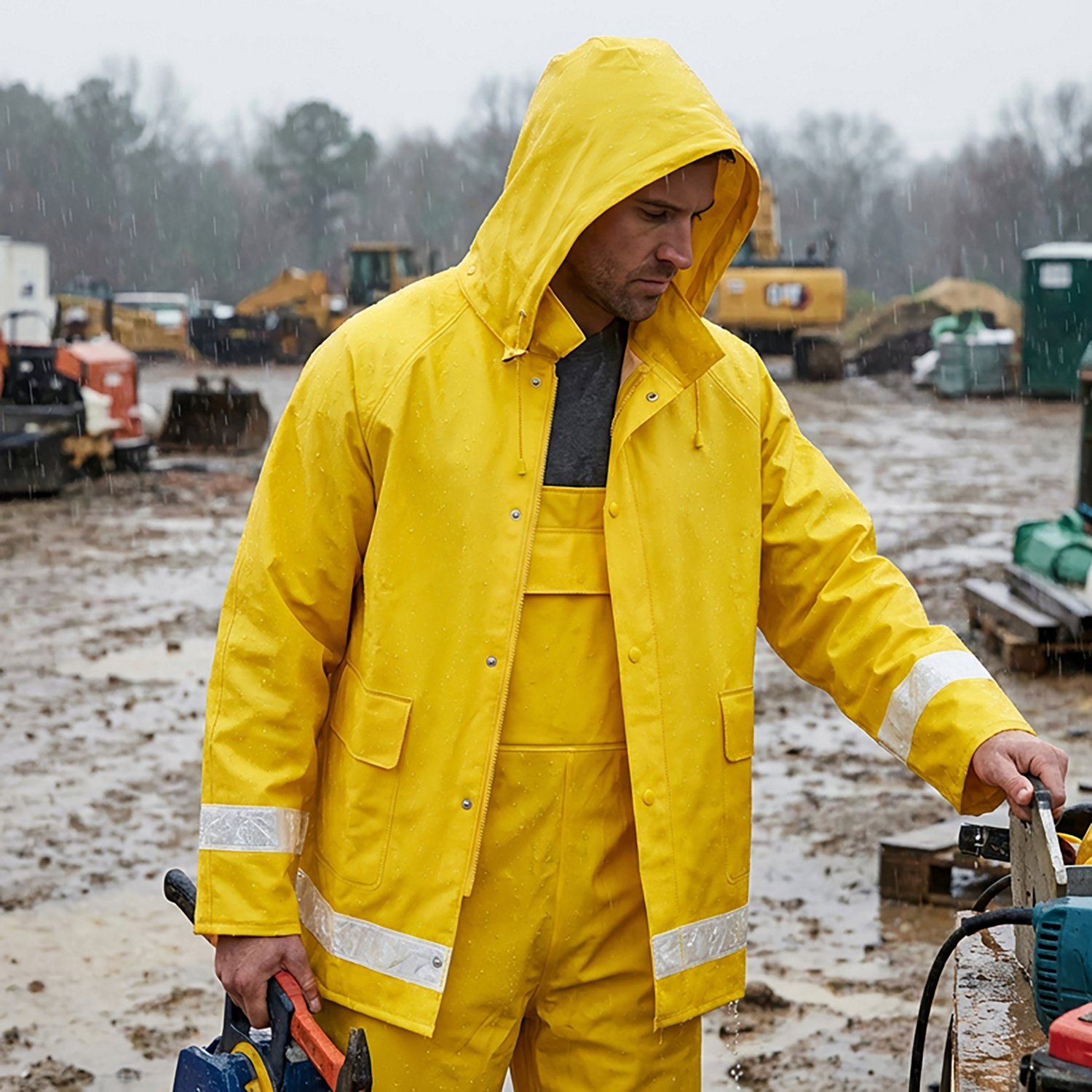 Brazos Adults' Work Force Industrial Rainsuit - view number 2