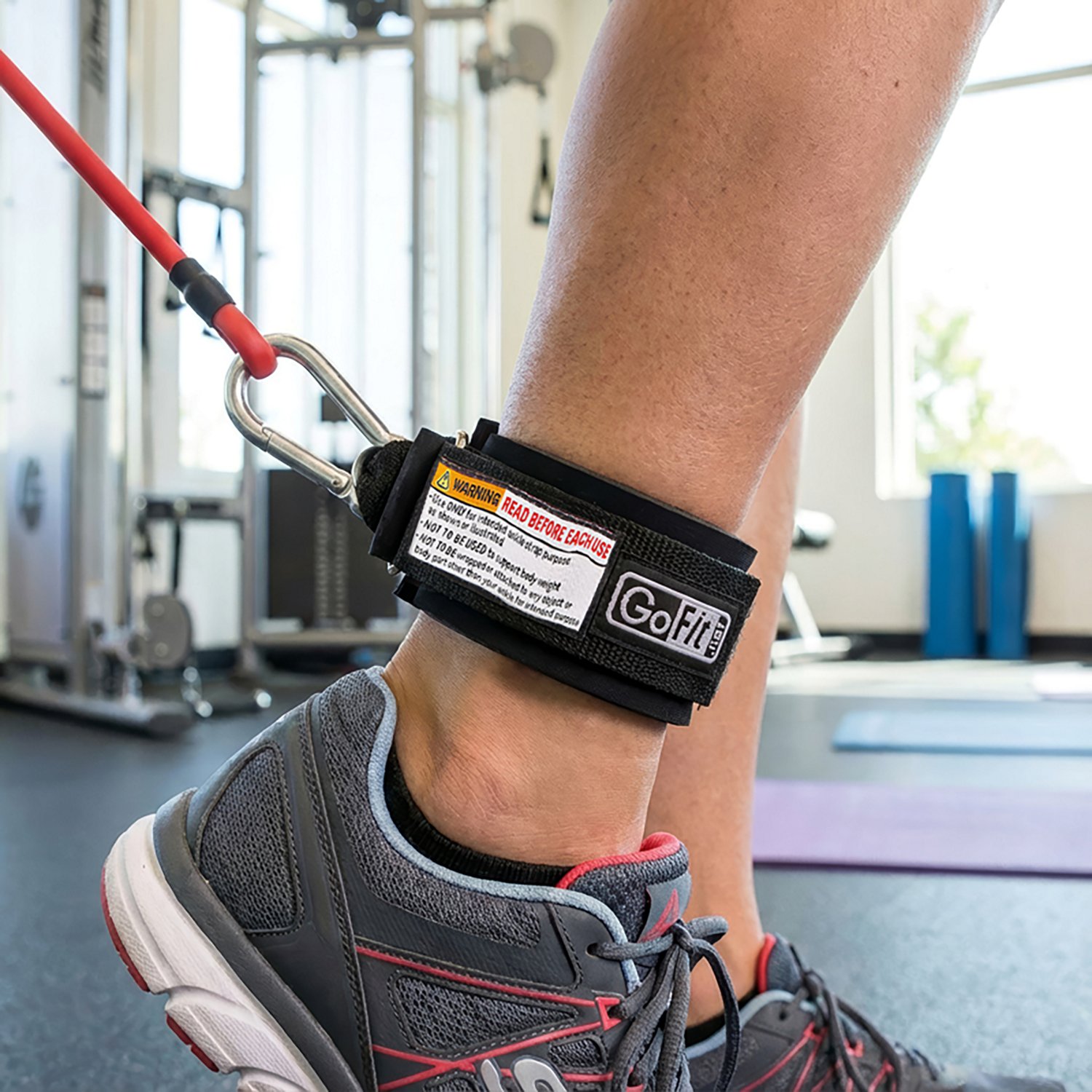 GoFit Tube/Band Ankle Strap with Carabiner                                                                                       - view number 2
