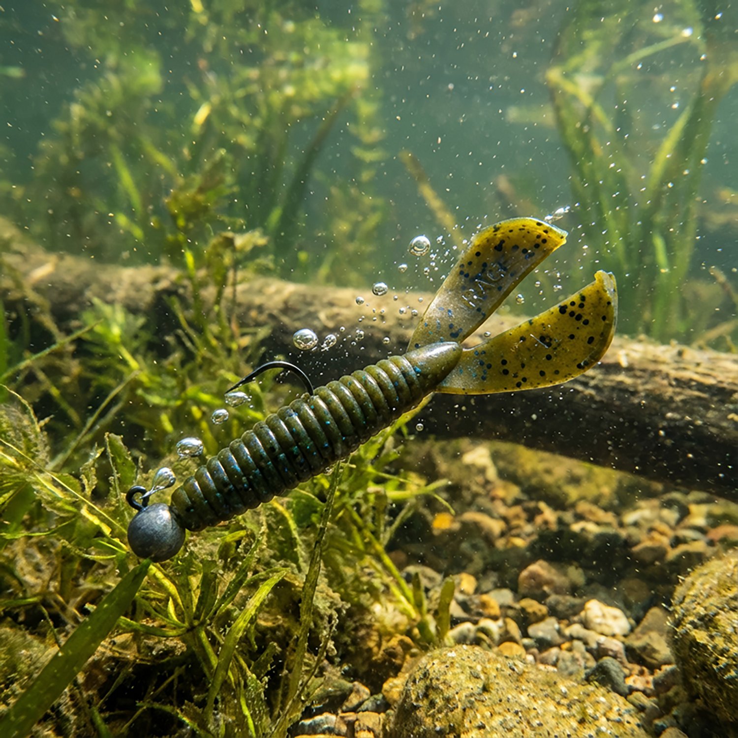 Strike King Rage Twin Tail Menace Grub Soft Baits 8-Pack                                                                         - view number 2