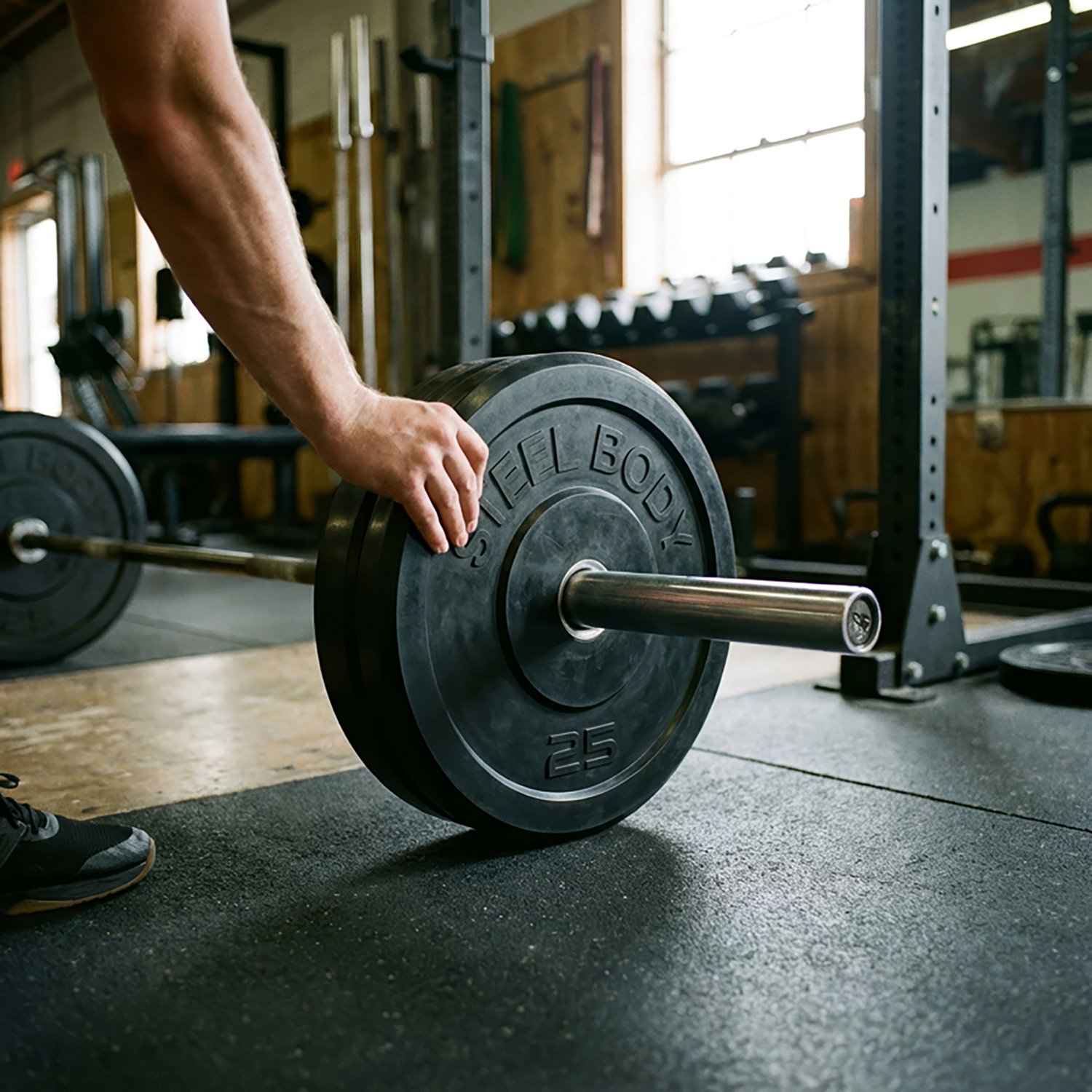 Impex Steelbody 25 lb. Olympic-Size Bumper Plate - view number 6