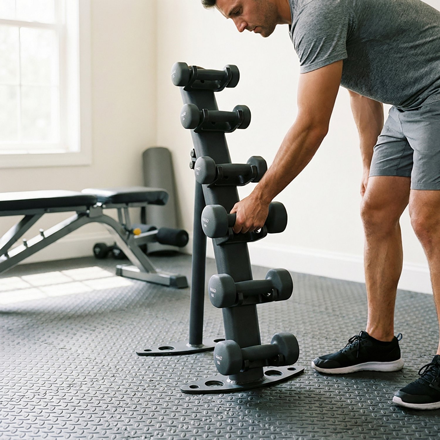 Body-Solid GDR10 Vinyl Dumbbell Rack - view number 3