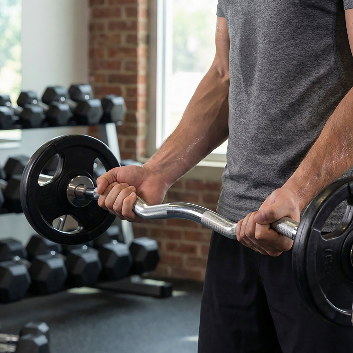 Body-Solid 47" Olympic Curl Bar - view number 2